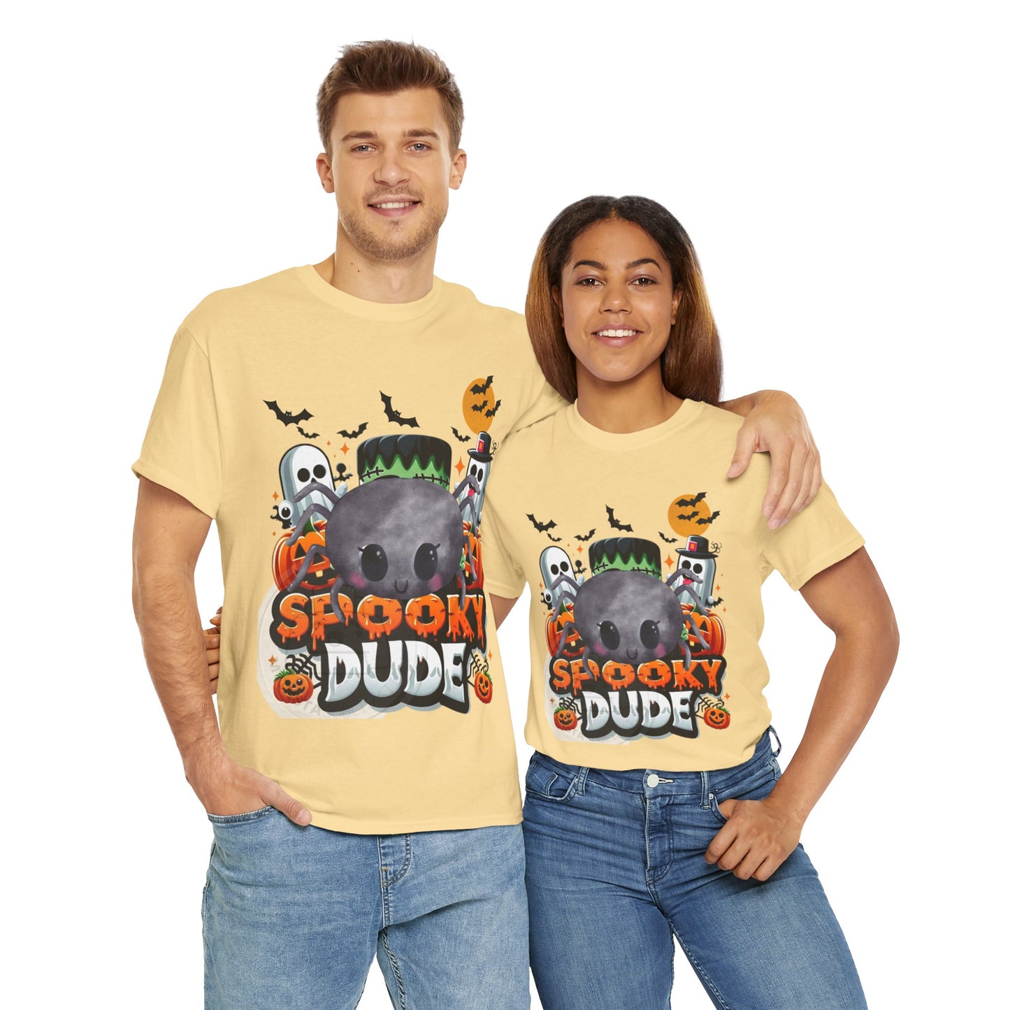 Spooky Dude Shirt, Vintage Halloween Clothing, Trick Or Treat Apparel, Pumpkin Shirt, Spooky Vibes Tee, Cute Halloween Costume, Funny Shirt Gift