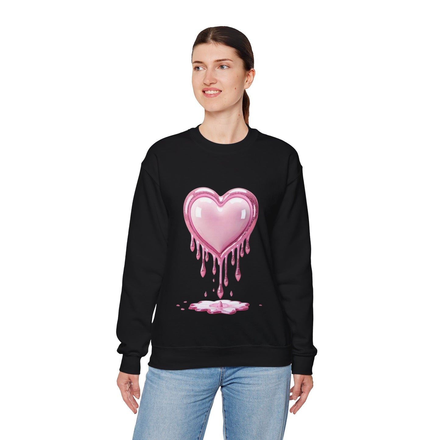 Drippy Heart Valentines Day Sweatshirt, My Heart Valentines Day Gift