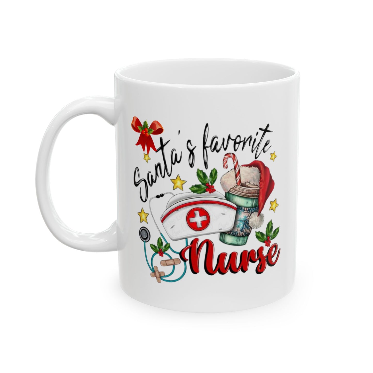 Santa's Favorite Nurse Mugs