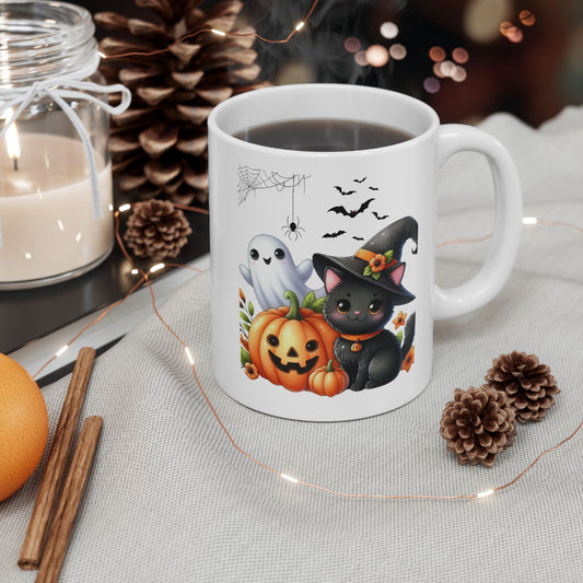 Mugs Halloween, Cool Halloween Cat Mugs, Cat Lover Mugs, Black Cat Mugs, 2024 Spooky Seas, Autumn Gift, Mugs Gift