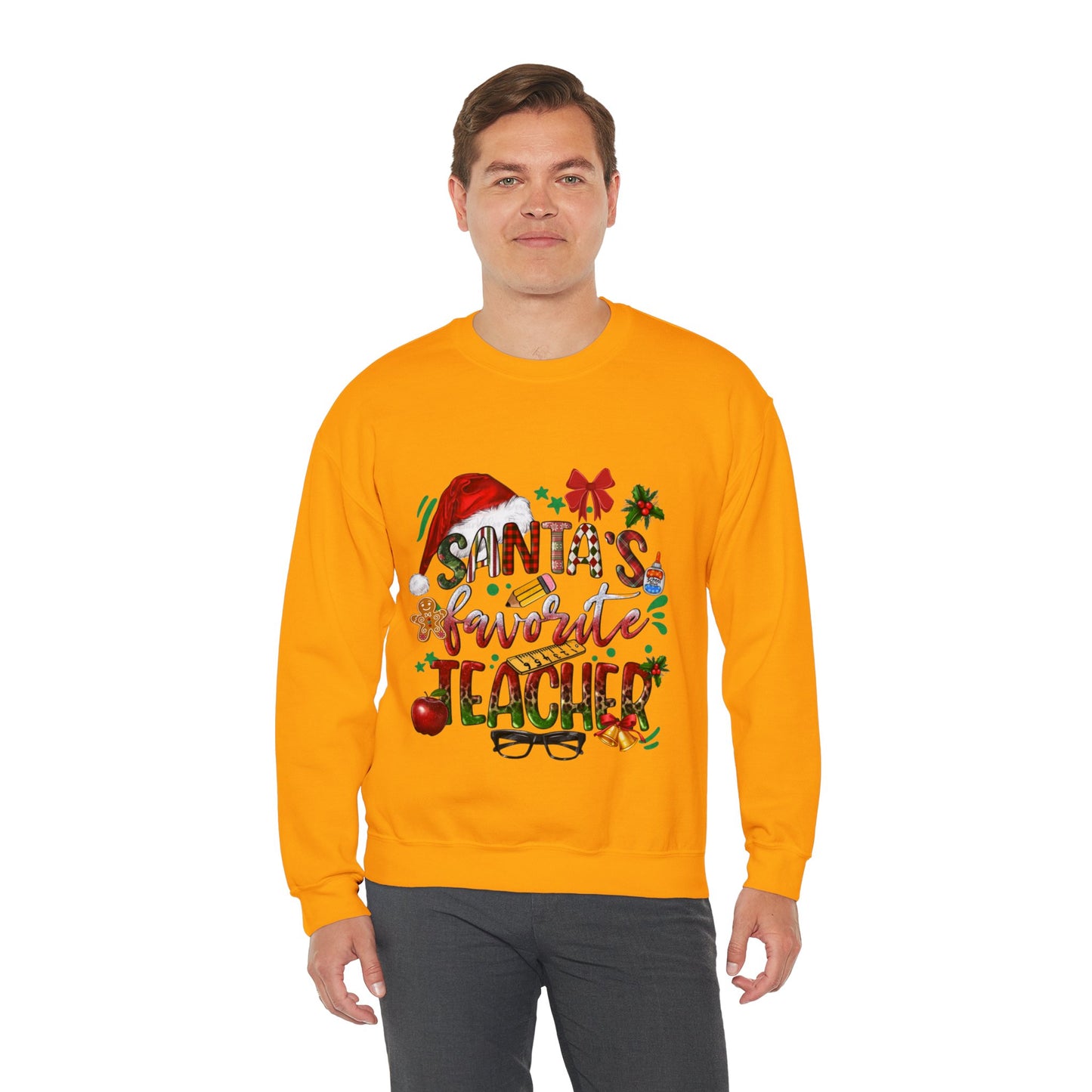 Santa's Favorite Teacher Christmas Sweatshirt