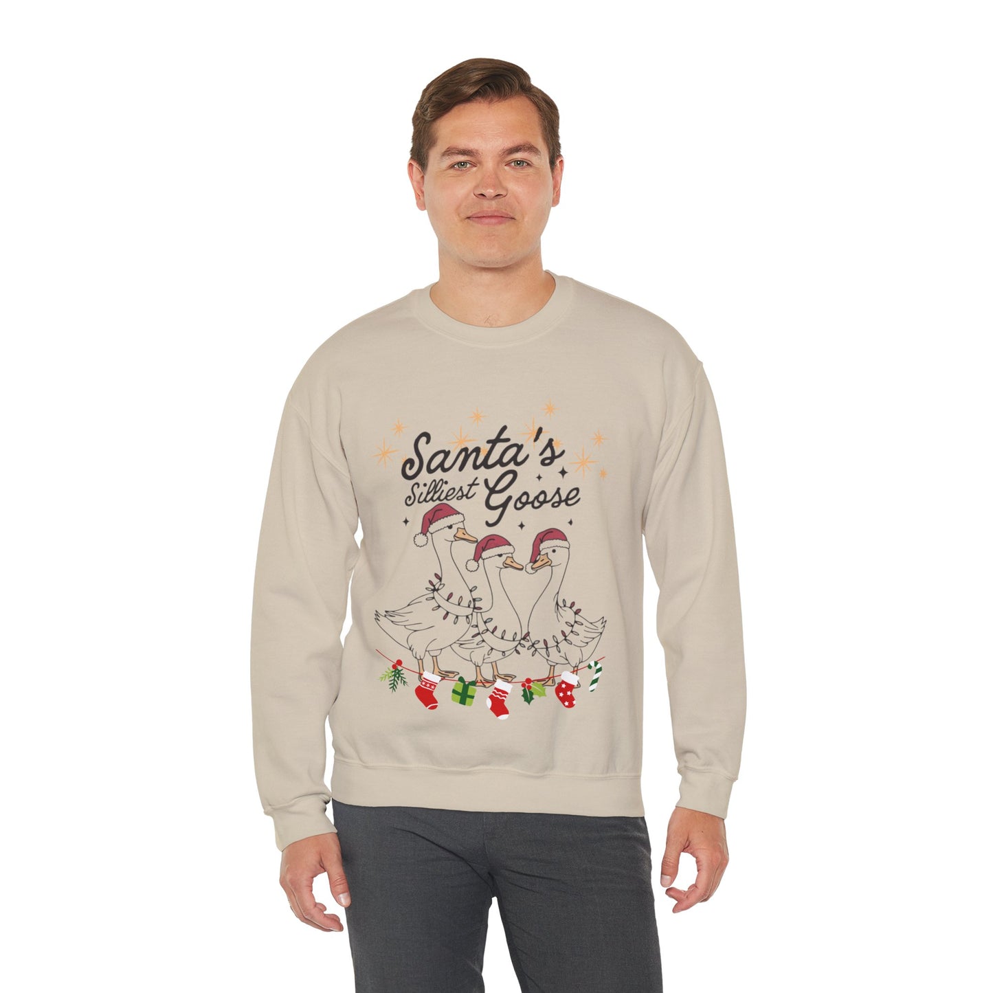 Santa's Silliest Goose Sweatshirt