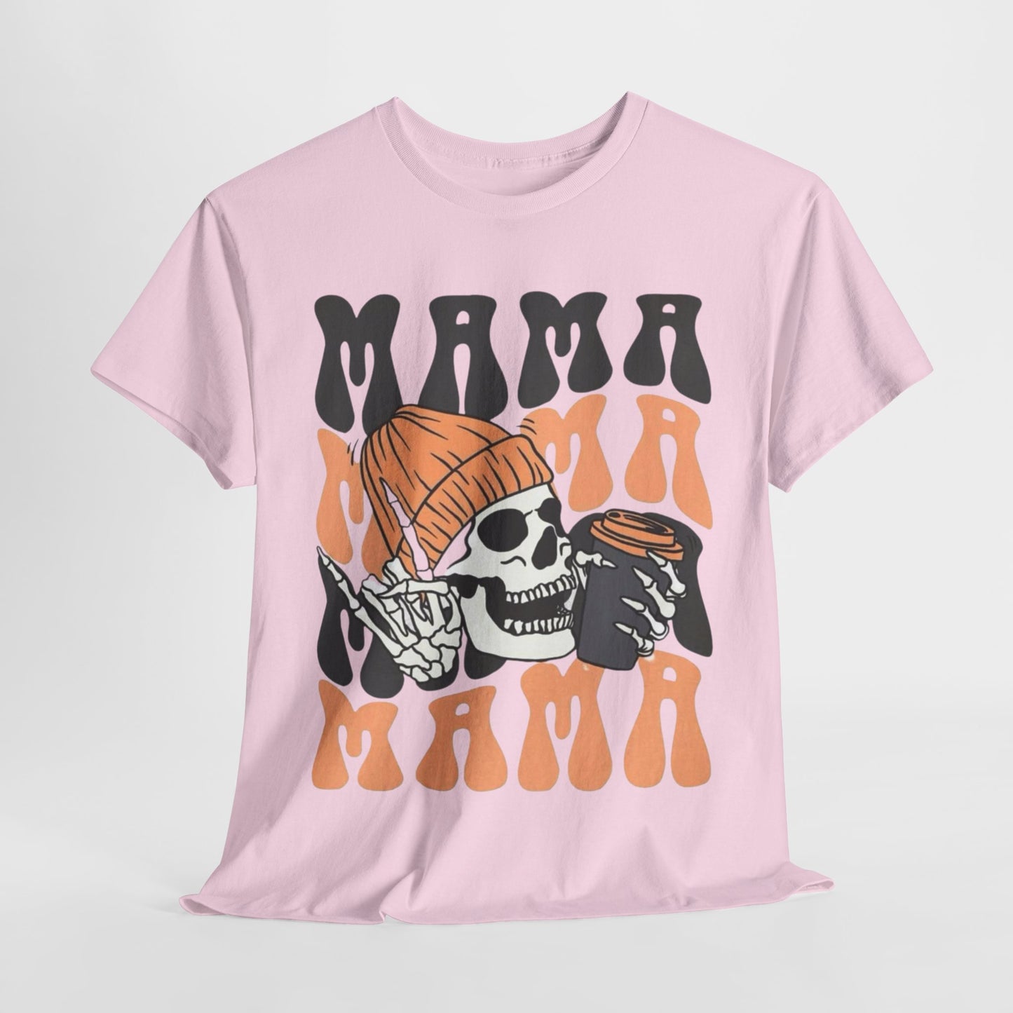 Mama Coffee Halloween Shirt, Funny Skeleton Halloween T-shirt, Coffee Lovers Gift, Vintage Halloween Tshirt, Skeleton Coffee Lover Gifts