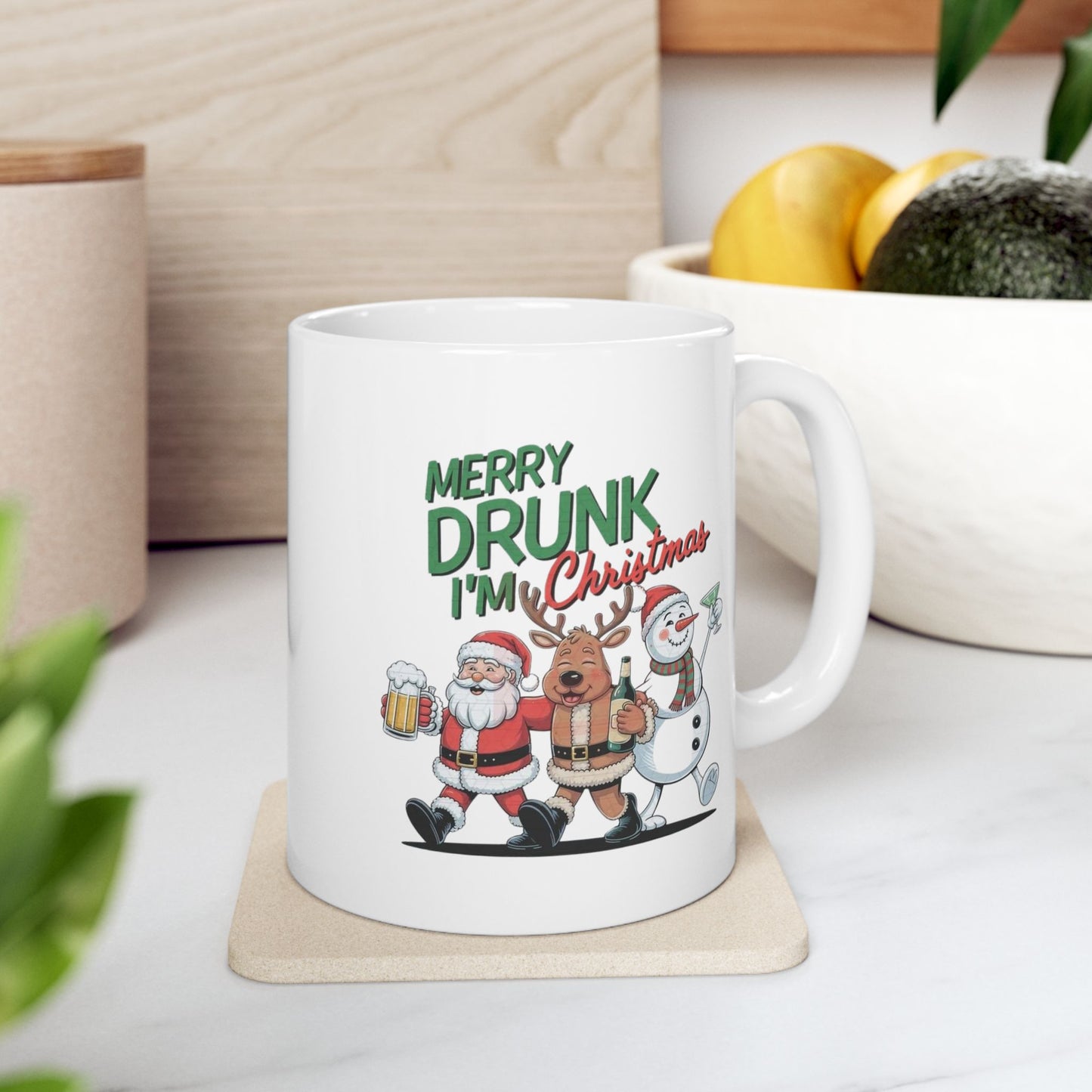 Merry Drunk I'm Christmas Mugs