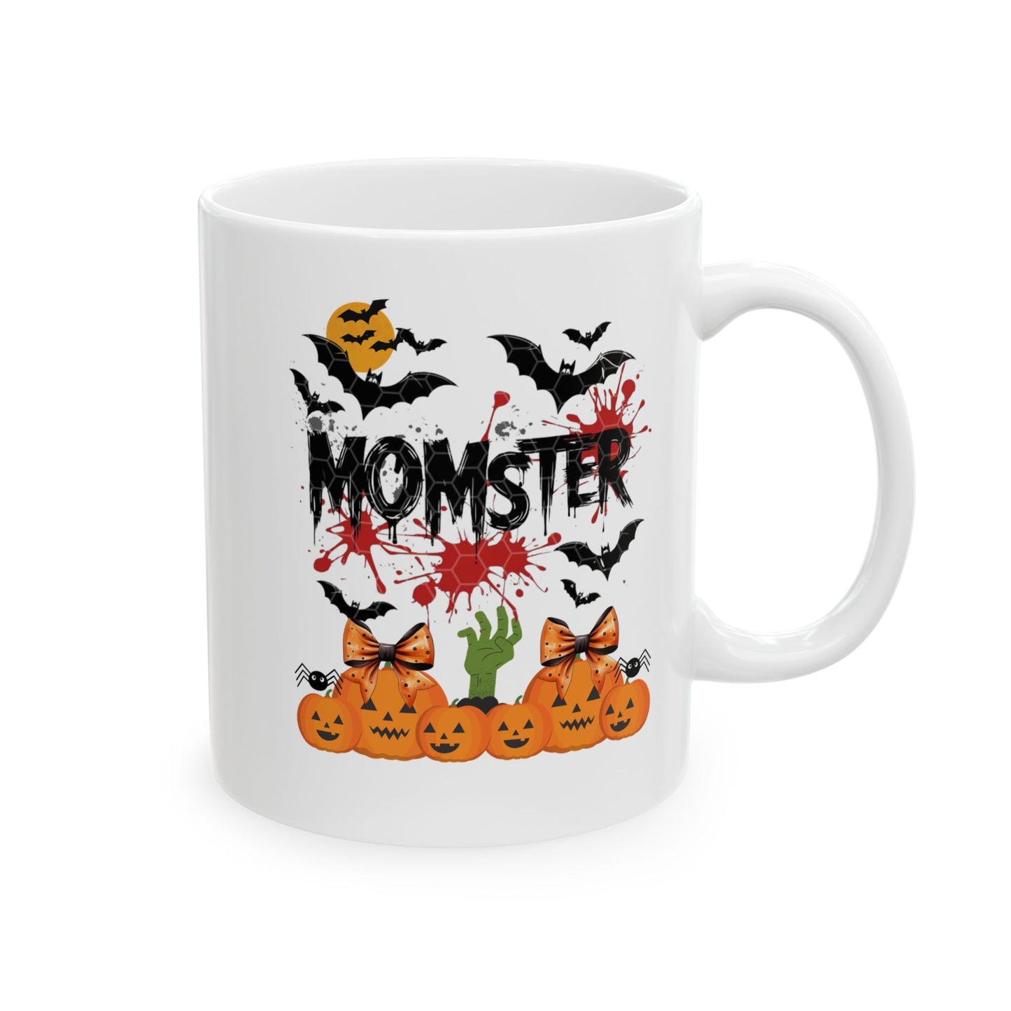 Momster Mugs, Funny Halloween Crewneck Mugs for Women