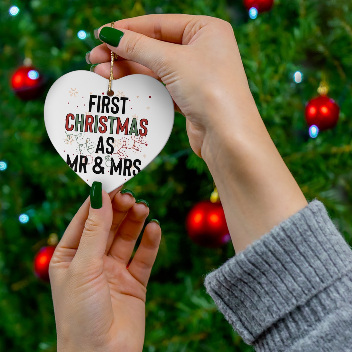 First Christmas As Mr and Mrs Christmas Ornaments