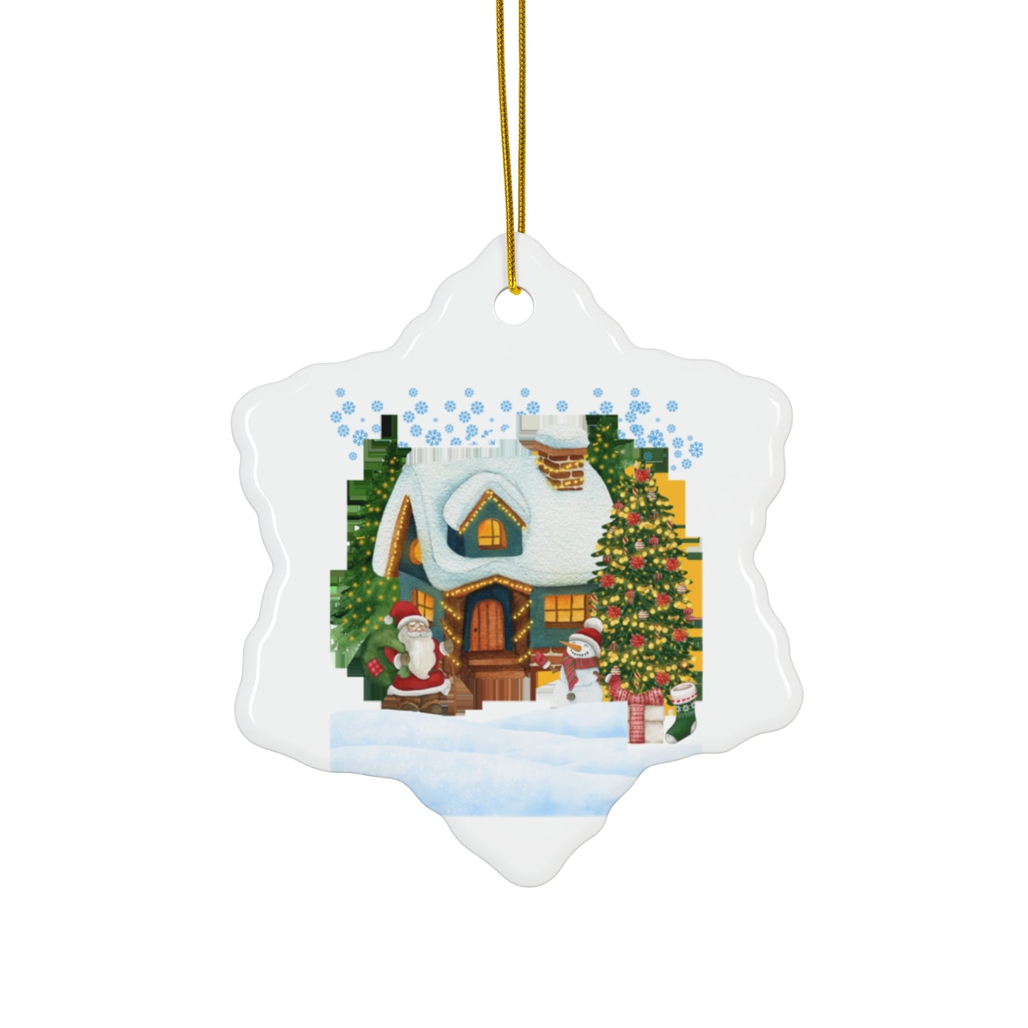 Santa Retro Christmas Ornaments