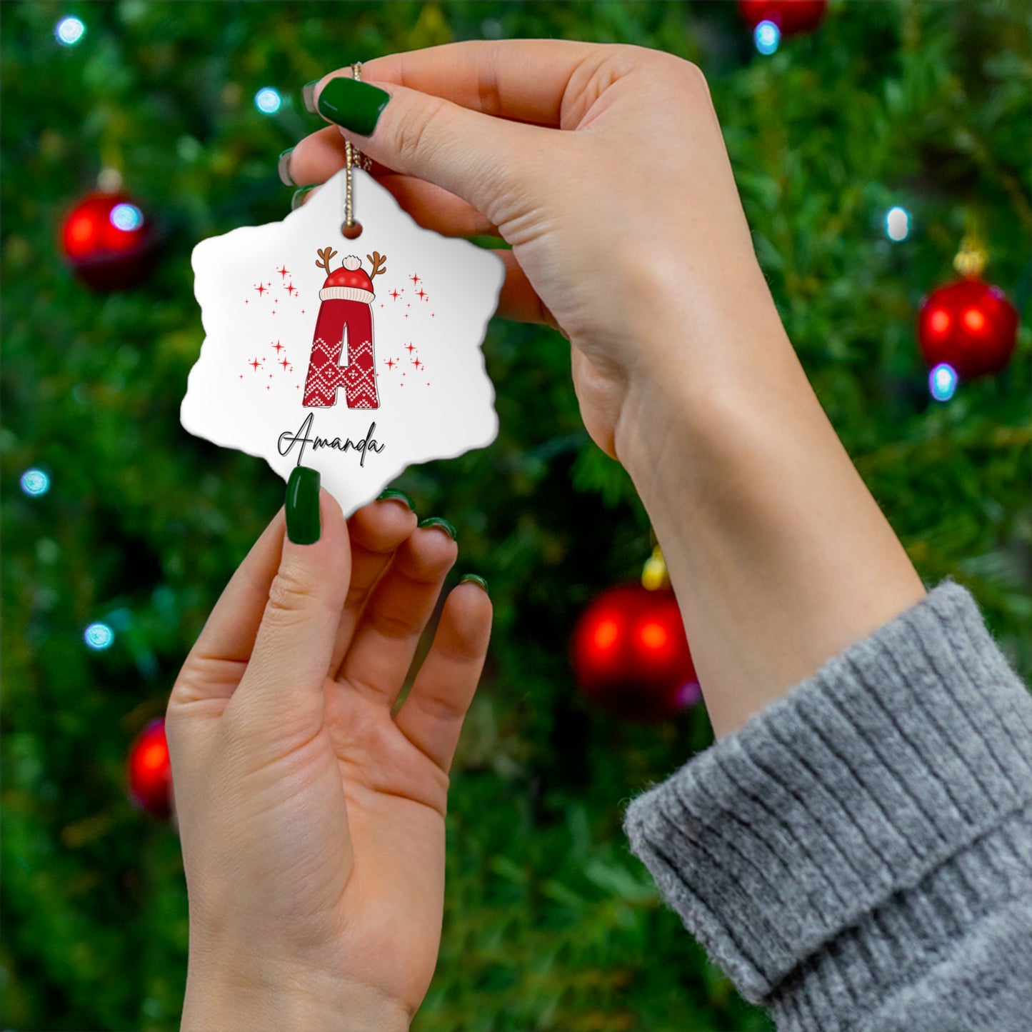 Family Christmas Name Ornament