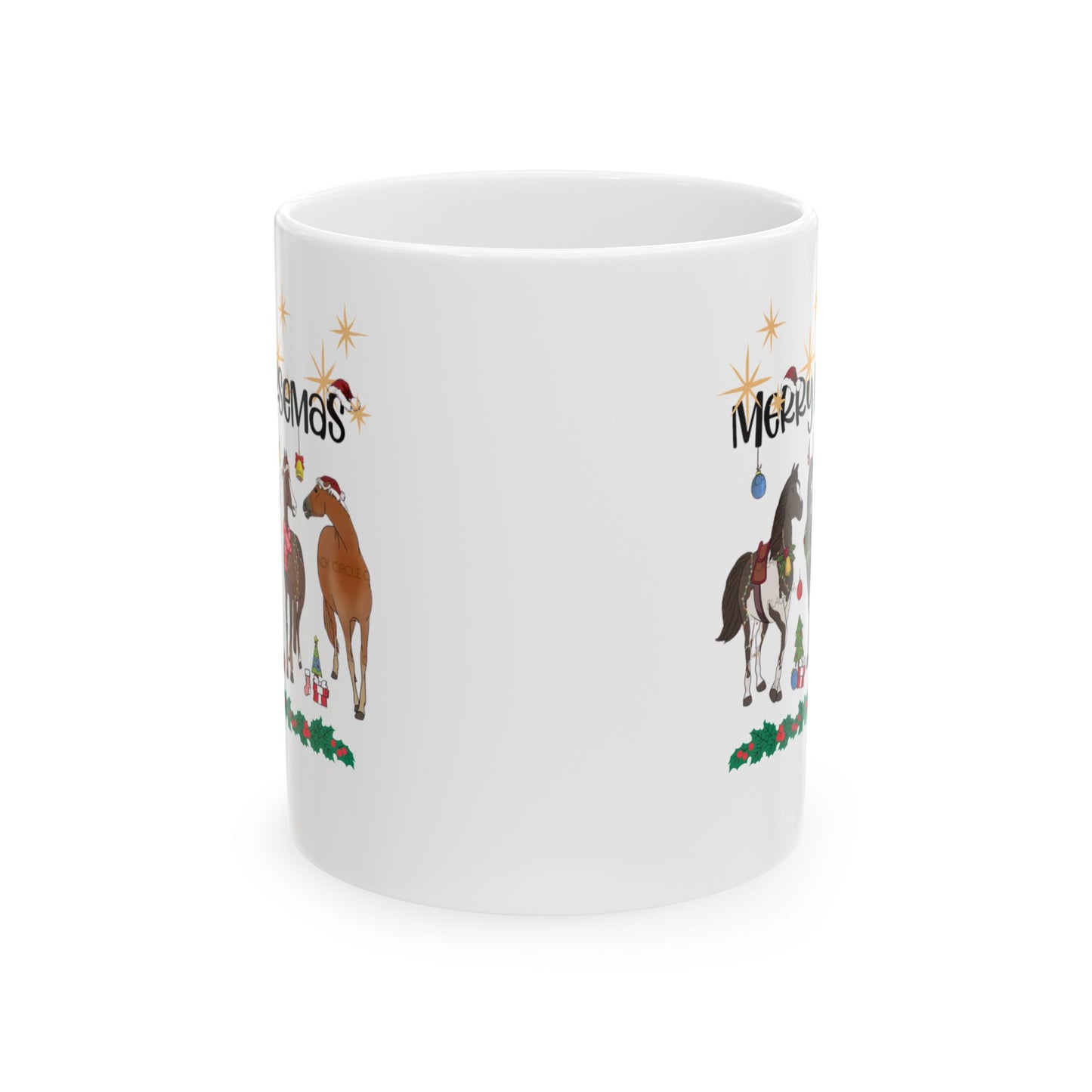 Christmas Horse Mugs, Merry Horsemas