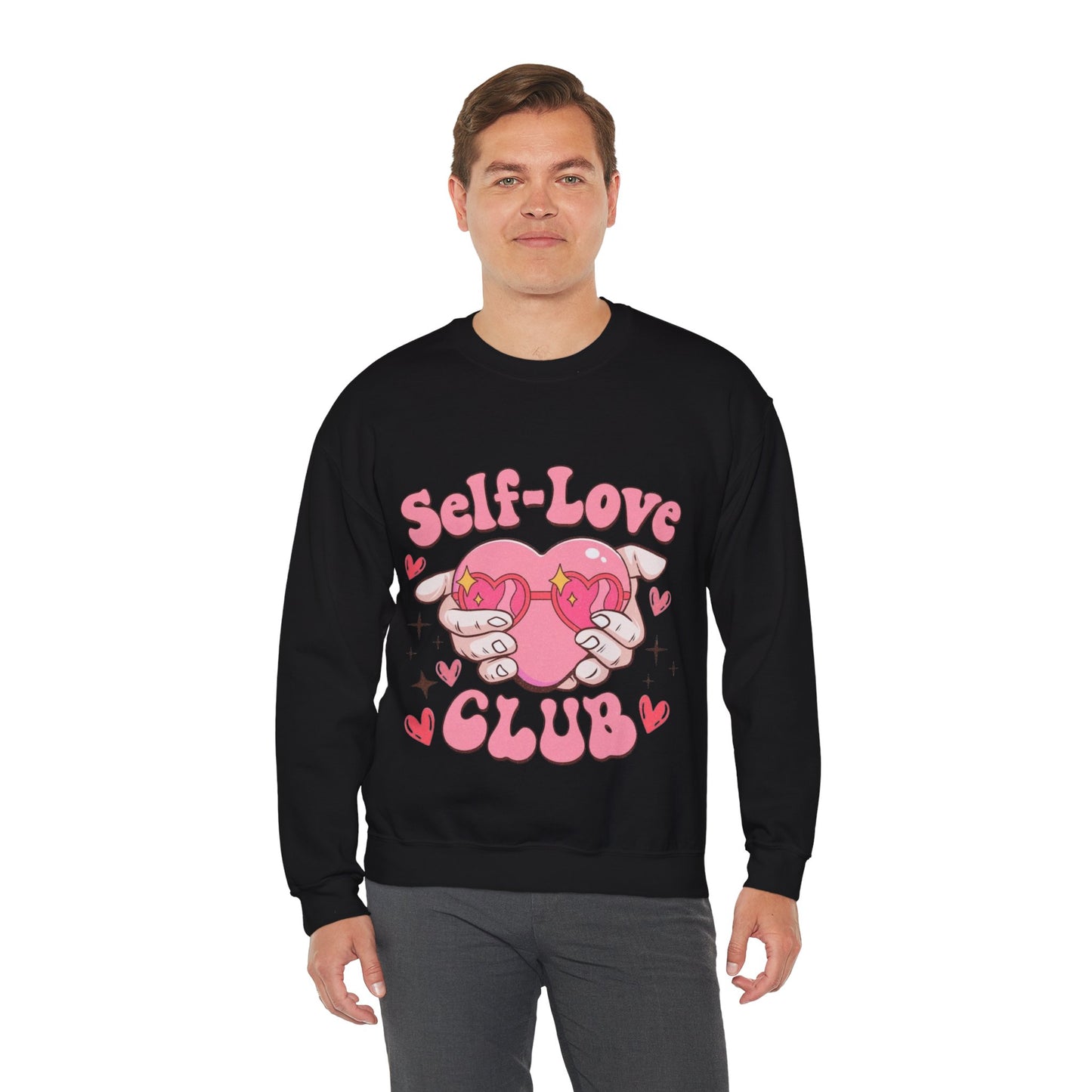 Self Love Club Retro Sweatshirt, Funny Valentines Day Gift