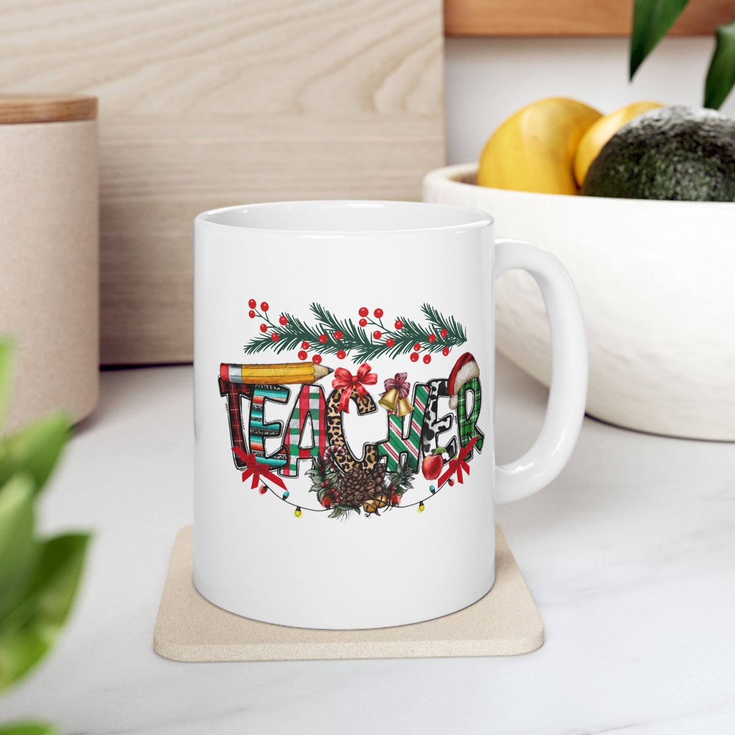 Teacher Christmas Mugs