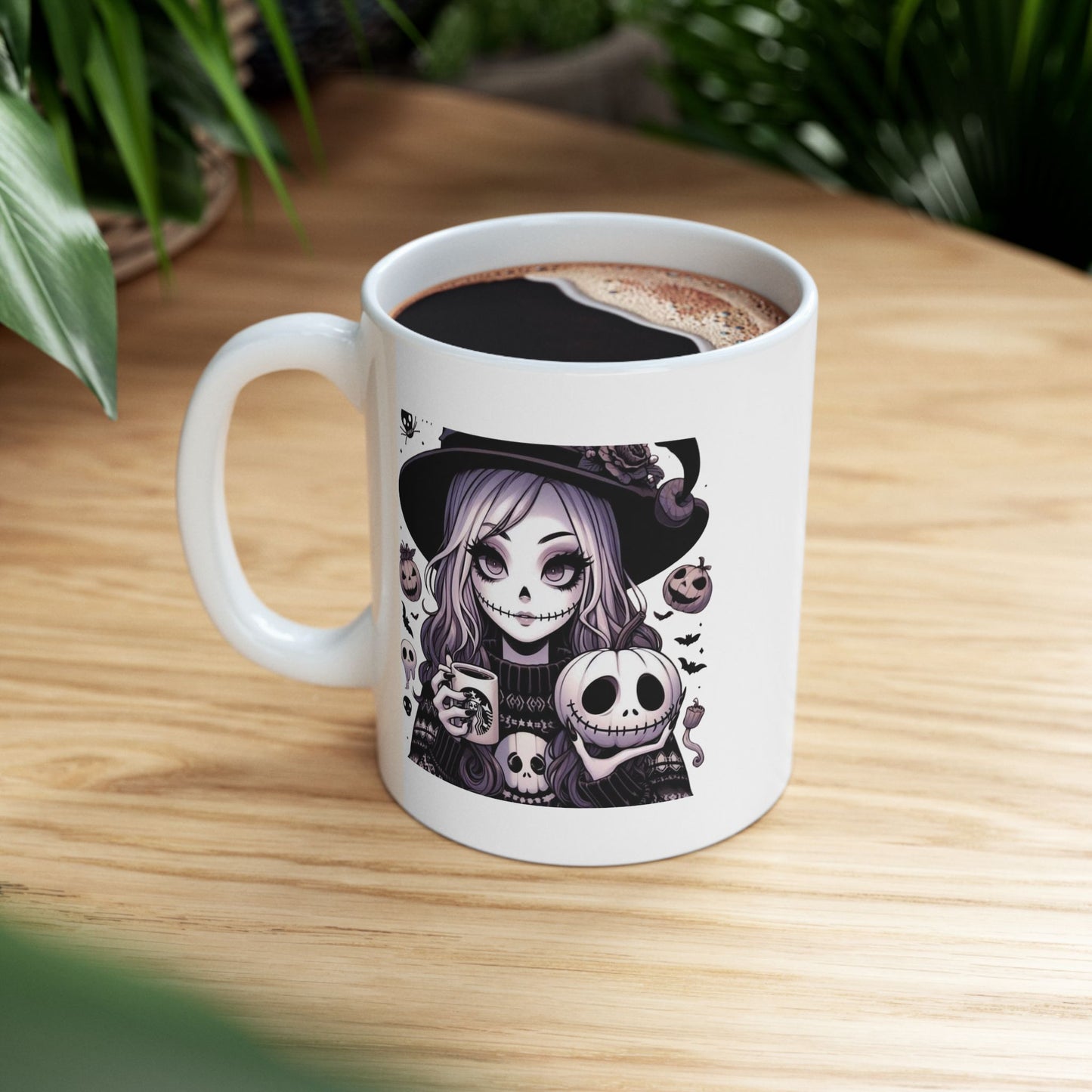 Halloween Girl Mugs, Girl Ghost Mugs