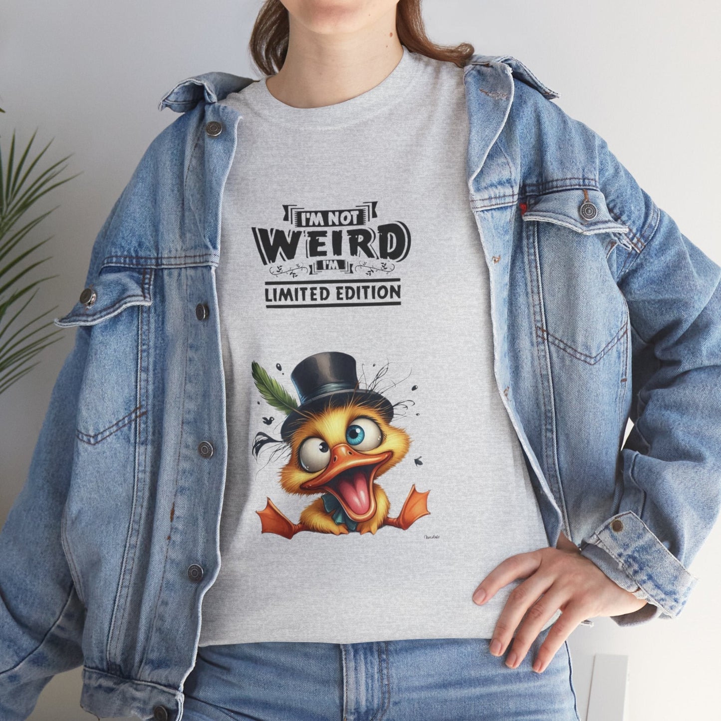 Limited Edition Unisex Heavy Cotton Tee - "I'm Not Weird" Graphic Tee