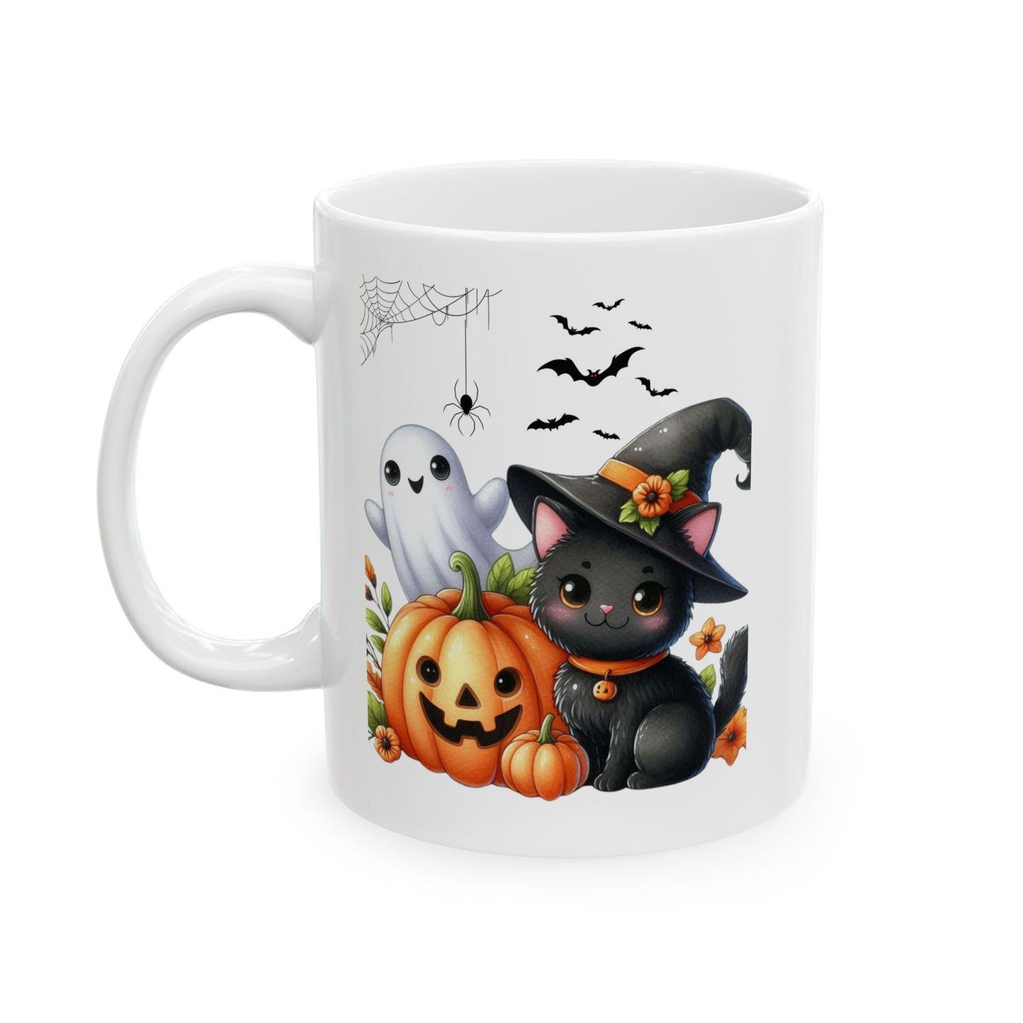 Mugs Halloween, Cool Halloween Cat Mugs, Cat Lover Mugs, Black Cat Mugs, 2024 Spooky Seas, Autumn Gift, Mugs Gift