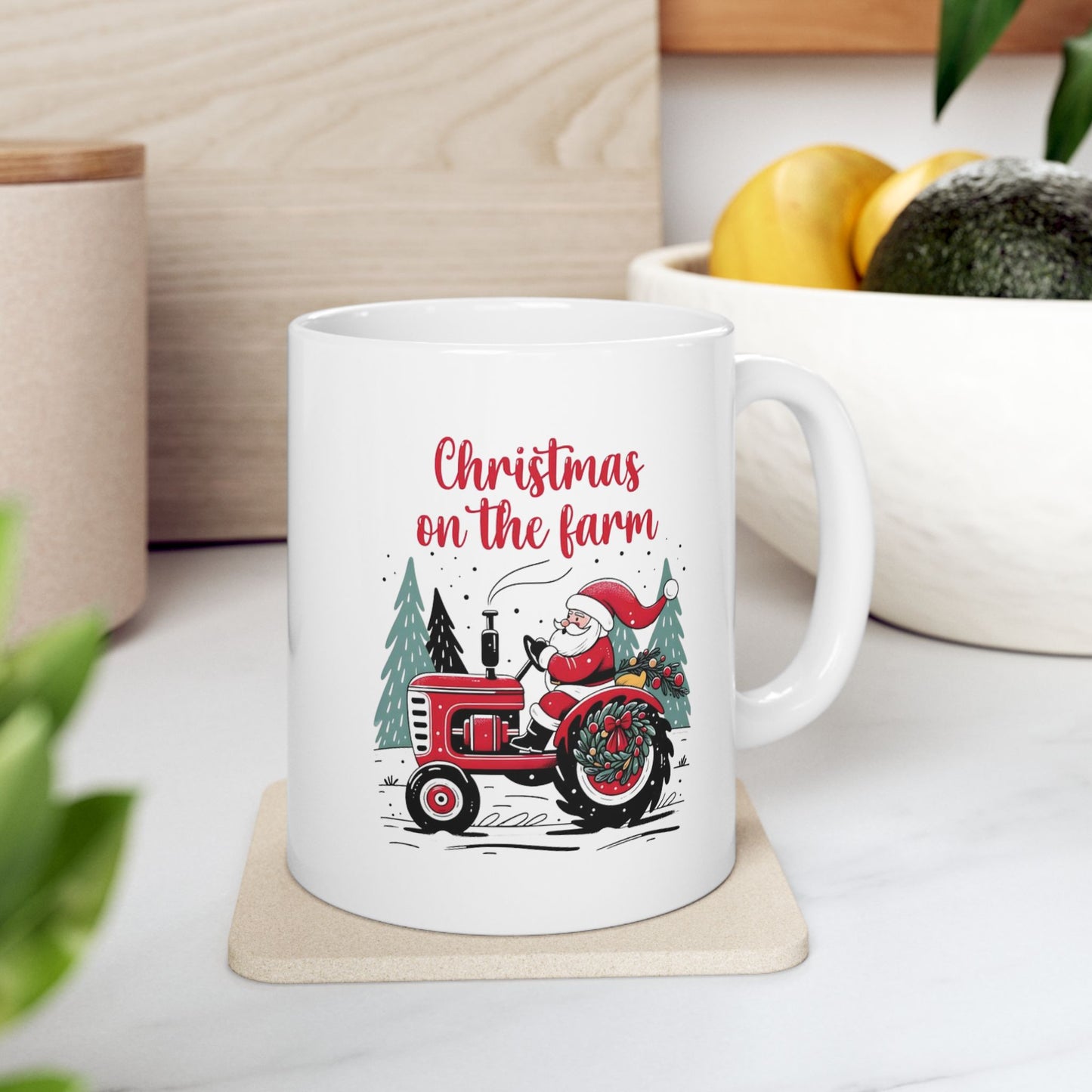 Christmas On The Farm Mugs