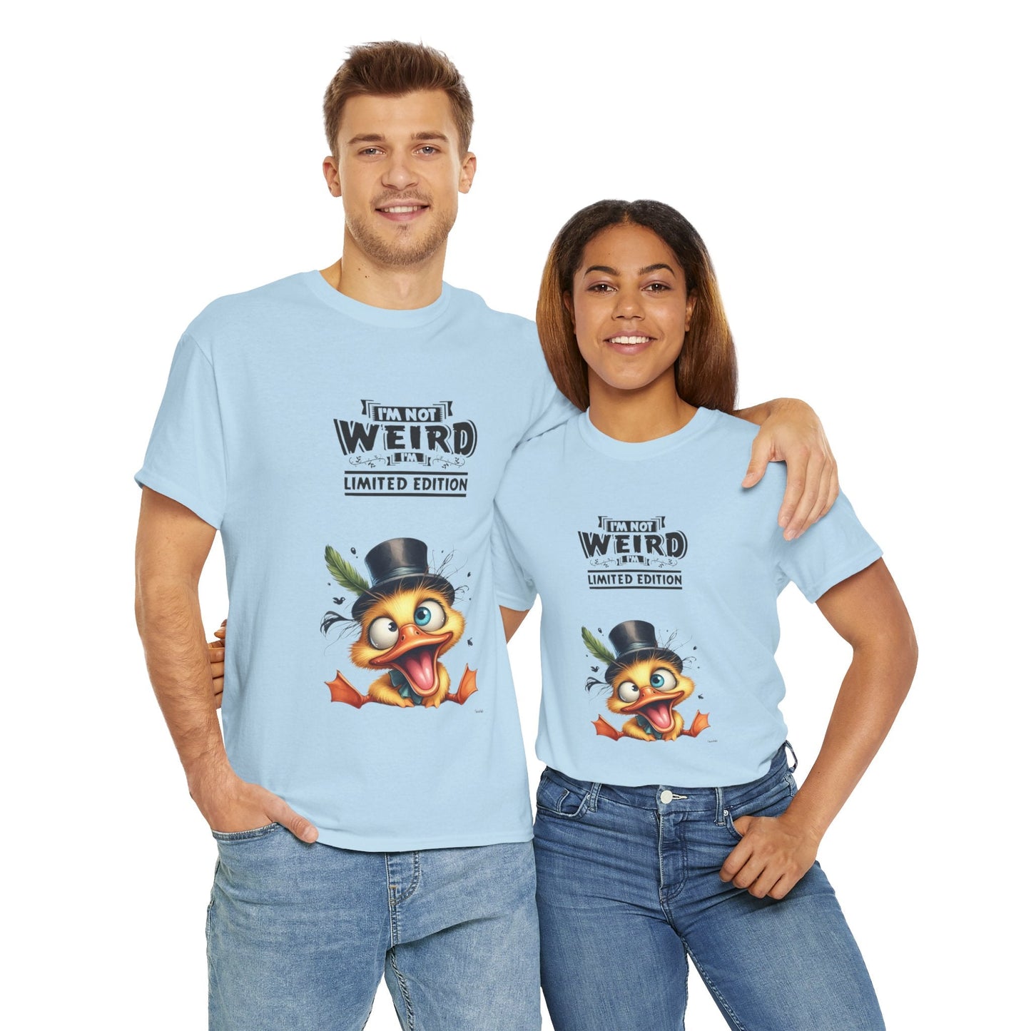 Limited Edition Unisex Heavy Cotton Tee - "I'm Not Weird" Graphic Tee