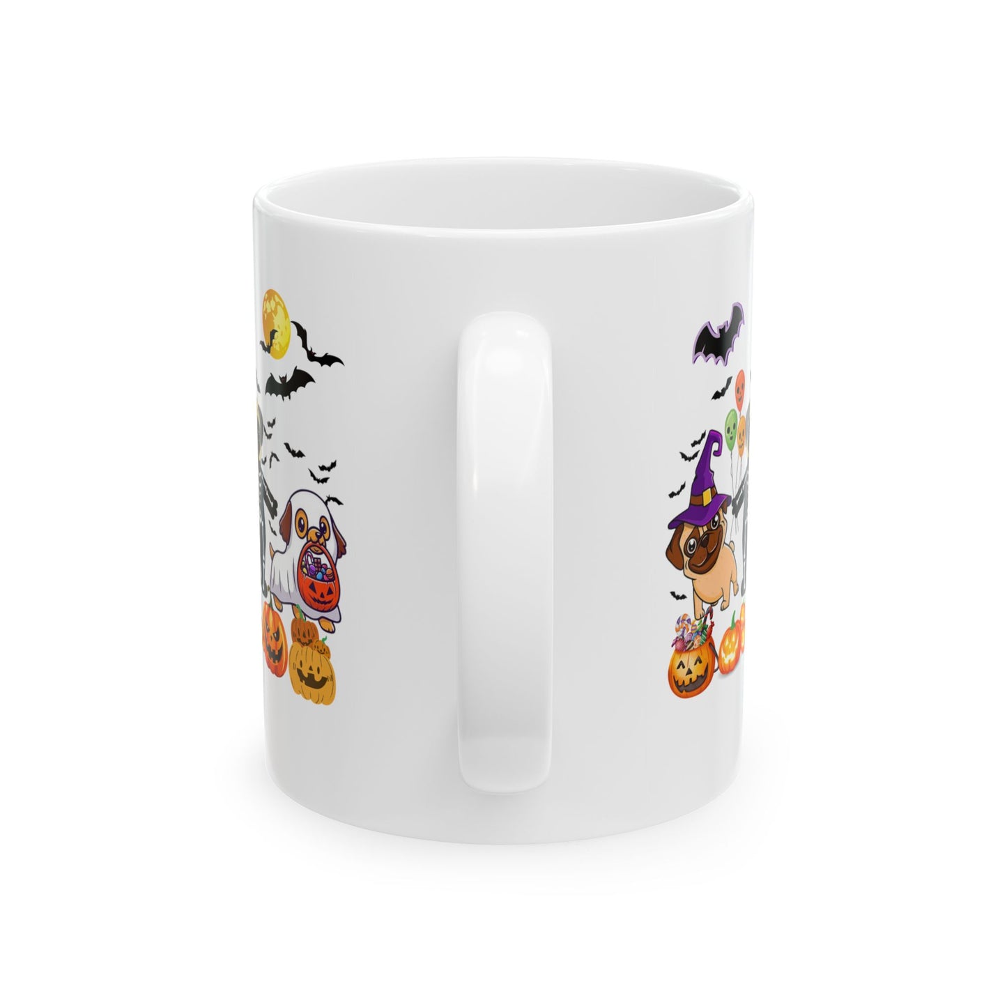 Spooky Season Ghost Dogs Halloween Pumpkin Mugs, Halloween Dog Mugs, Ghost Dog Tee, Pumpkin Mugs, Cute Dogs Tees, Animal Lovers Gift