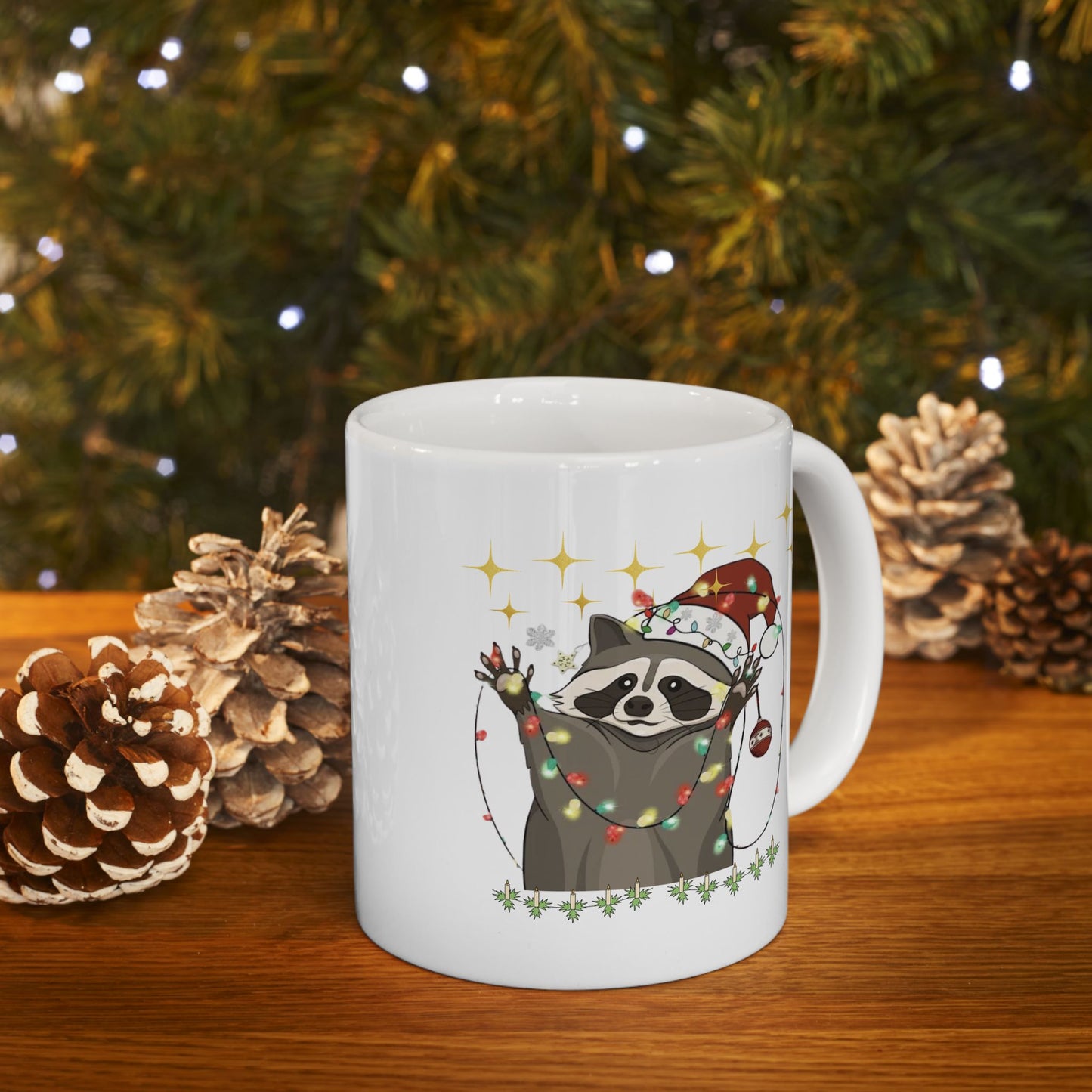 Christmas Racoon Mugs