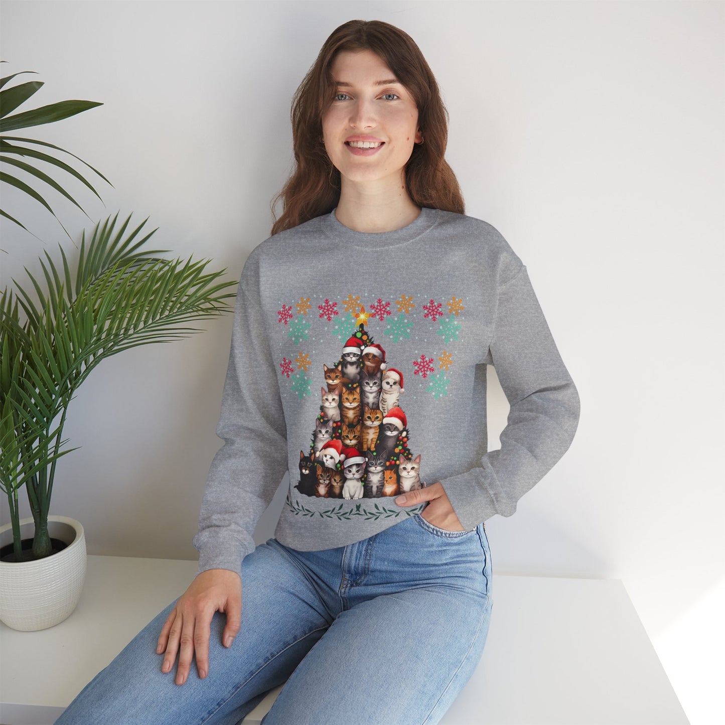 Funny Cats Christmas Sweatshirt