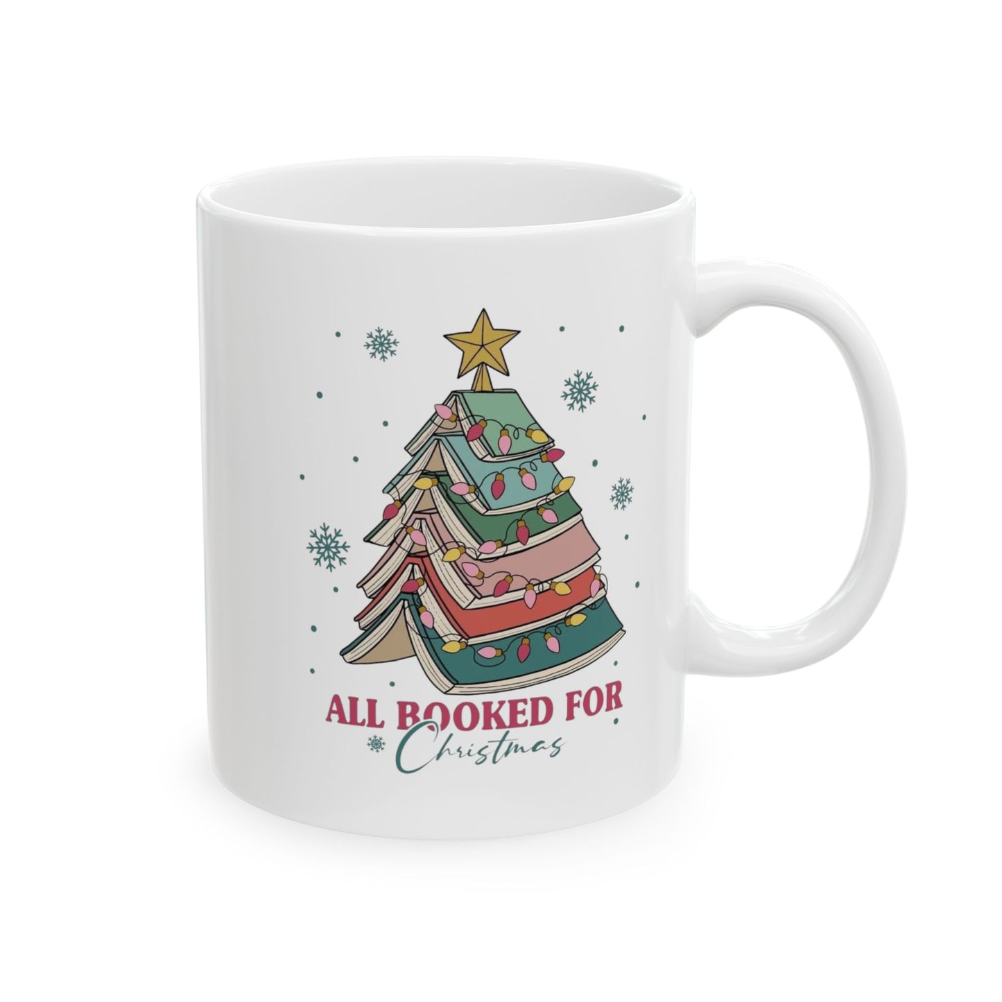 All Booked For Christmas Mugs