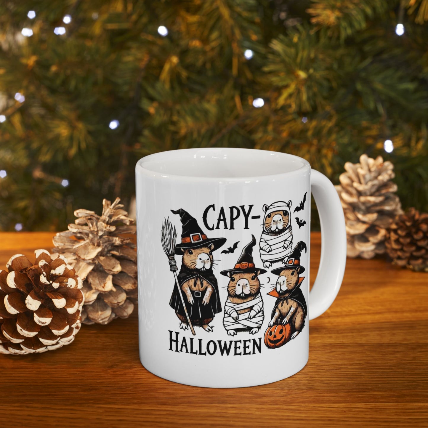 Halloween Capybara Mugs