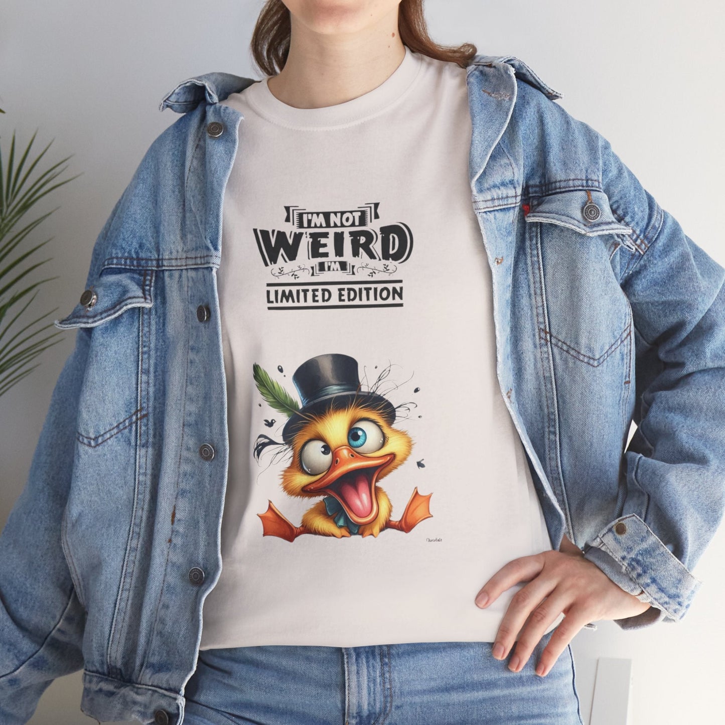 Limited Edition Unisex Heavy Cotton Tee - "I'm Not Weird" Graphic Tee