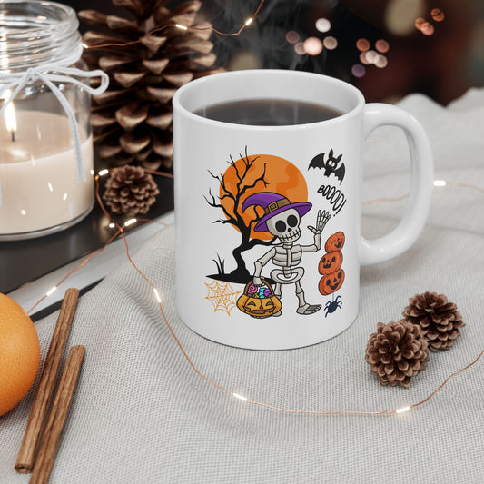 Halloween Skeleton Mugs, Dead Halloween Mugs