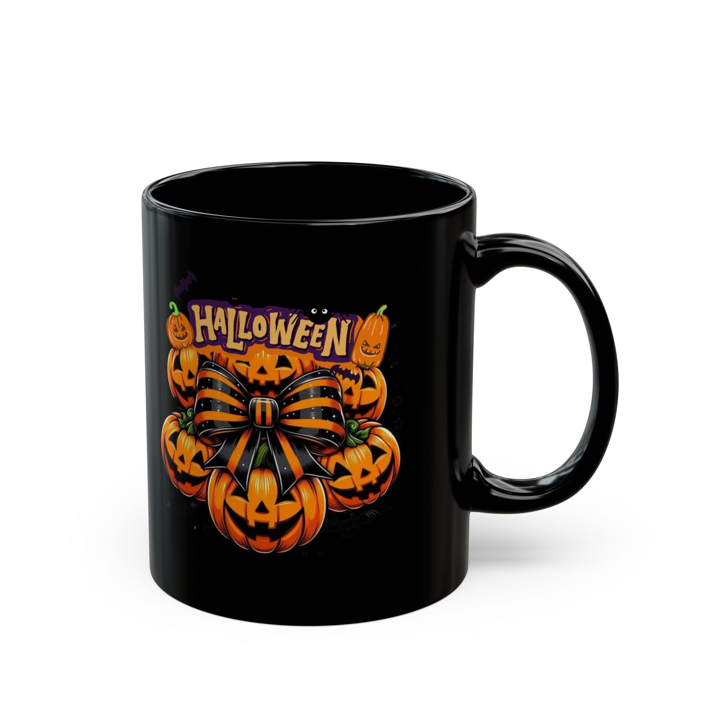 Halloween Mugs, Retro Halloween Pumpkin Mugs