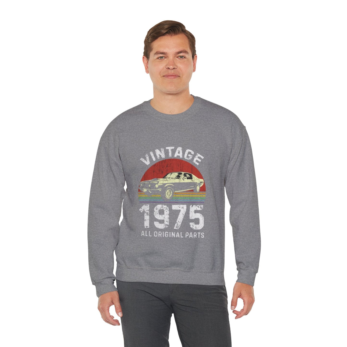 Retro Vintage 1975 Sweatshirt - Original Parts Crewneck | Classic Style