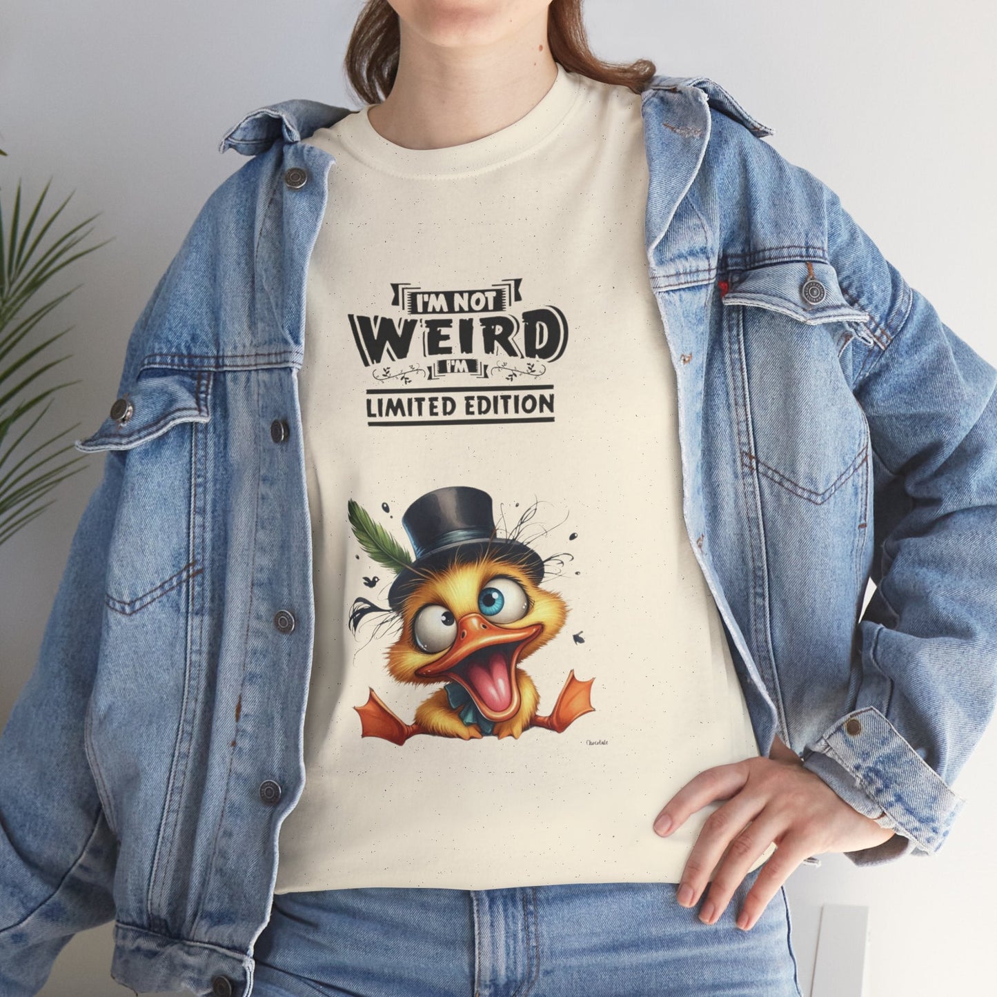 Limited Edition Unisex Heavy Cotton Tee - "I'm Not Weird" Graphic Tee