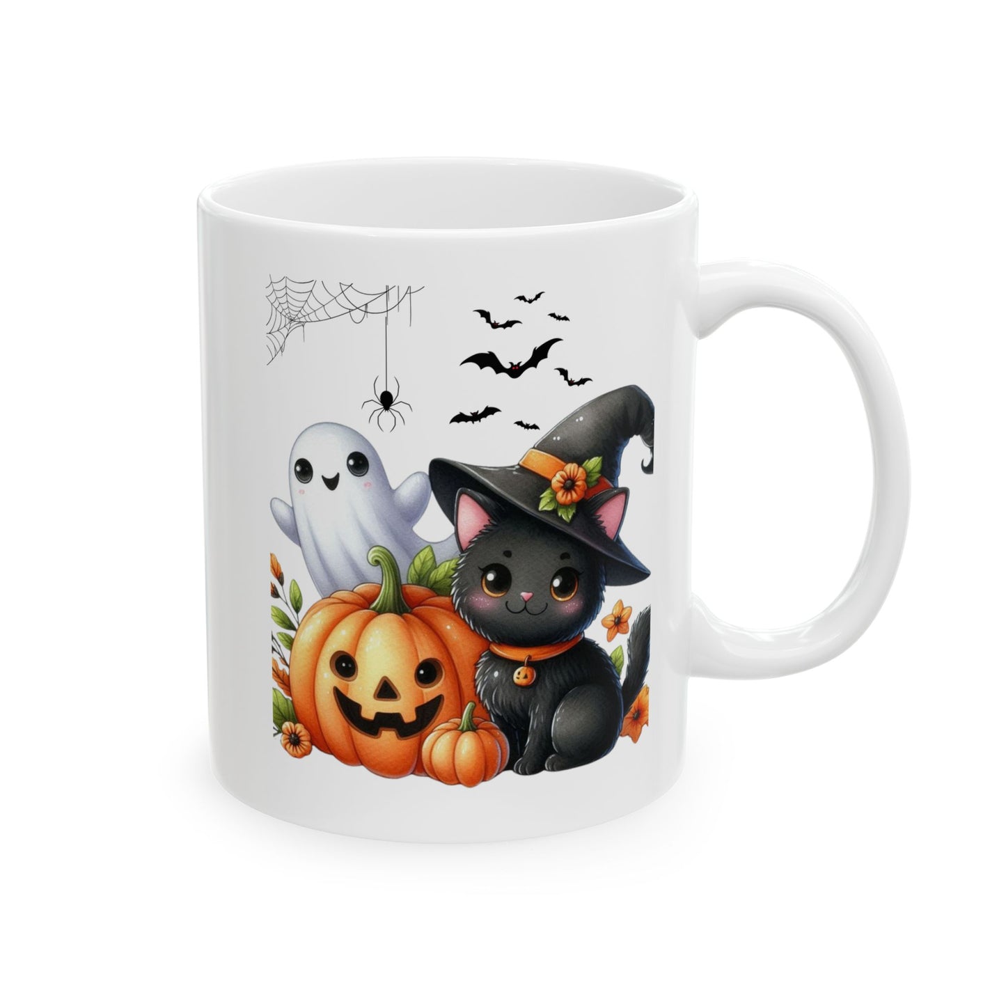 Mugs Halloween, Cool Halloween Cat Mugs, Cat Lover Mugs, Black Cat Mugs, 2024 Spooky Seas, Autumn Gift, Mugs Gift