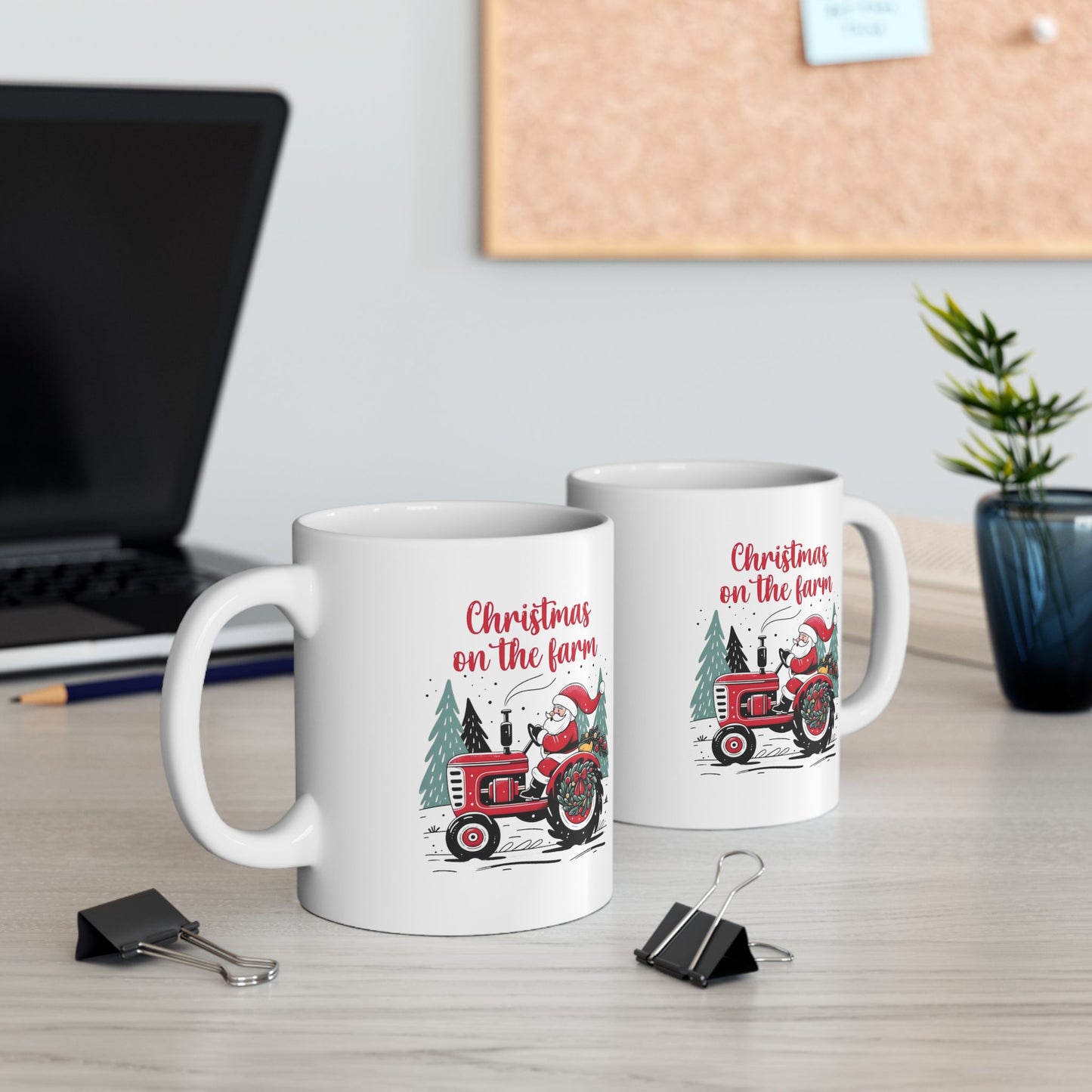 Christmas On The Farm Mugs