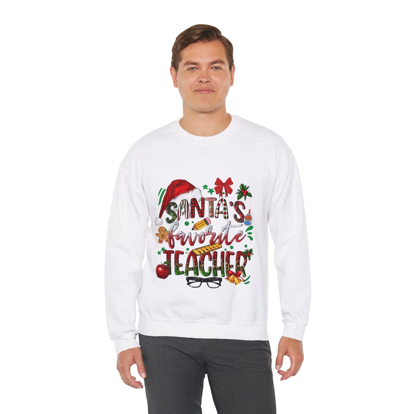 Santa's Favorite Teacher Christmas Sweatshirt