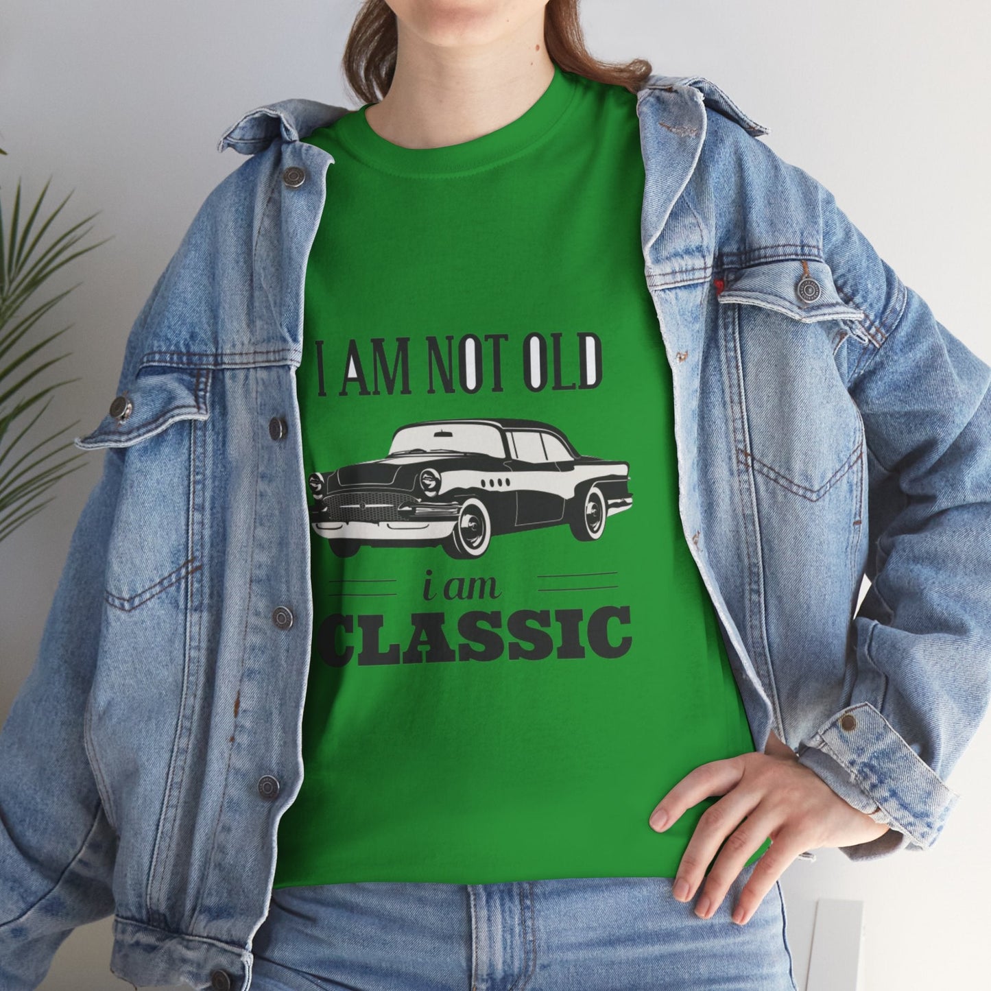 Classic Car Unisex Heavy Cotton Tee - I Am Not Old, I Am Classic Car T-Shirt