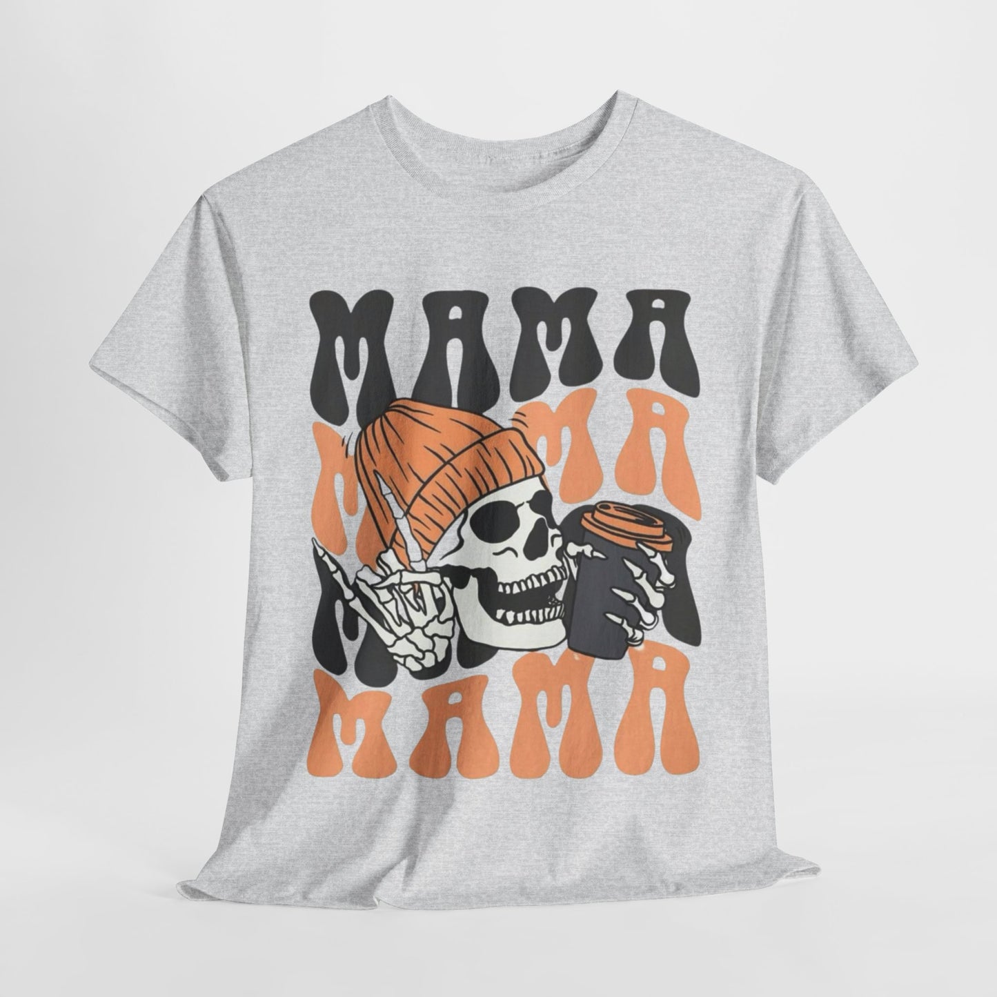 Mama Coffee Halloween Shirt, Funny Skeleton Halloween T-shirt, Coffee Lovers Gift, Vintage Halloween Tshirt, Skeleton Coffee Lover Gifts