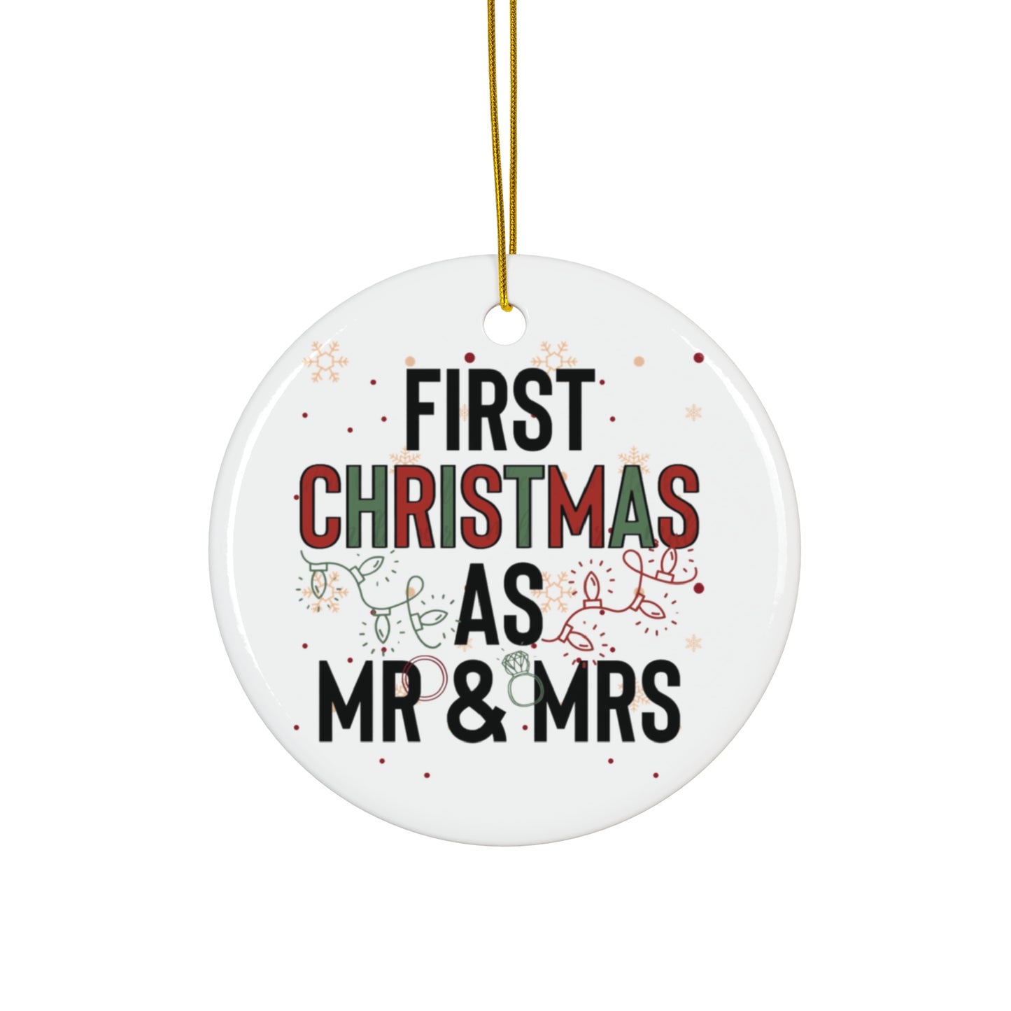 First Christmas As Mr and Mrs Christmas Ornaments