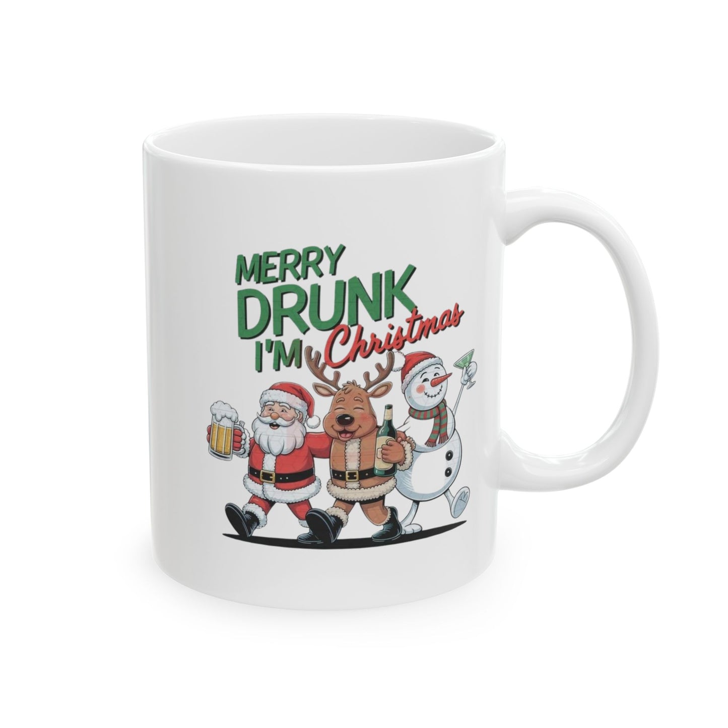 Merry Drunk I'm Christmas Mugs