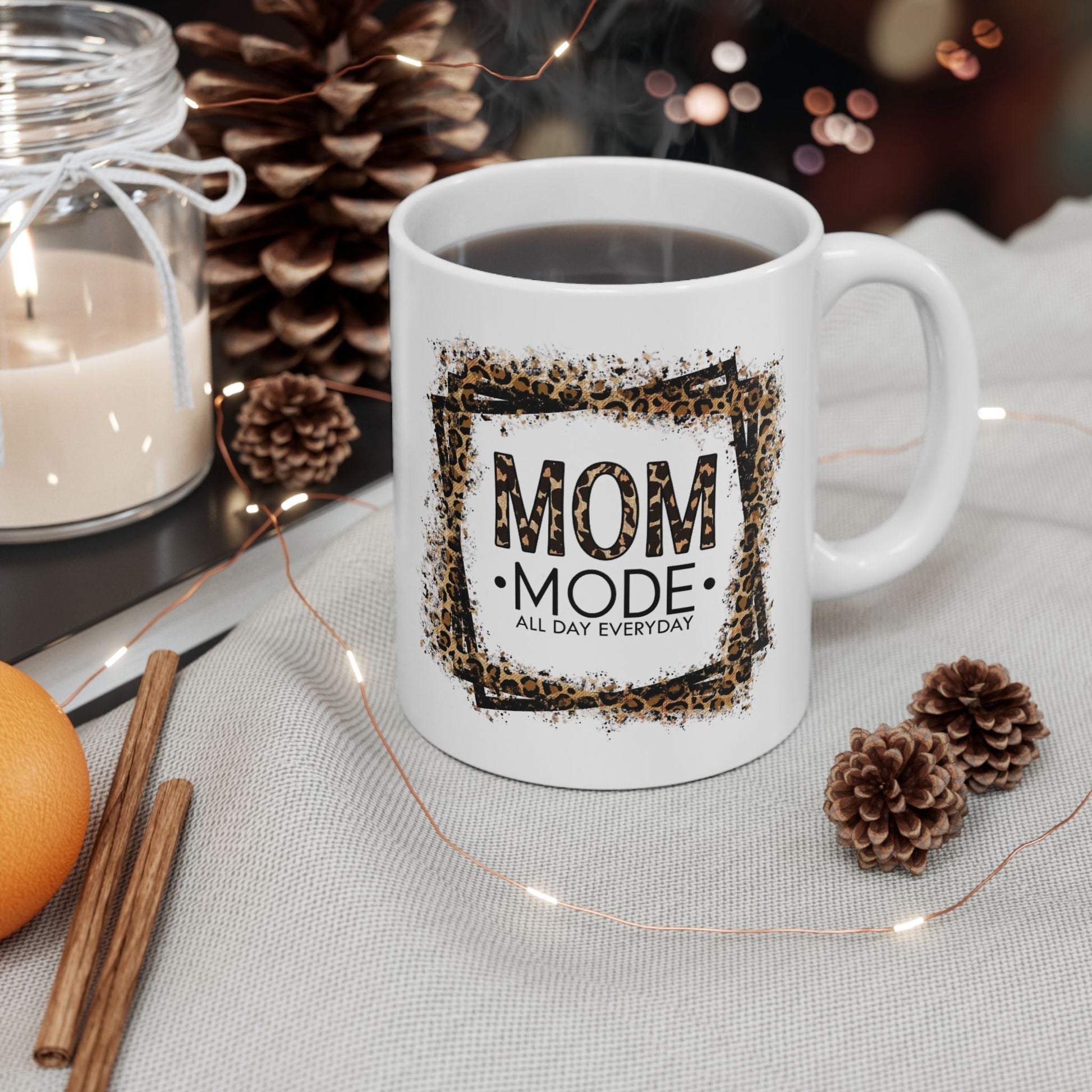 Leopard Print Mom Coffee Mug