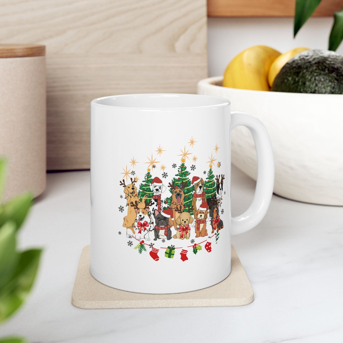 Christmas Dogs Mugs