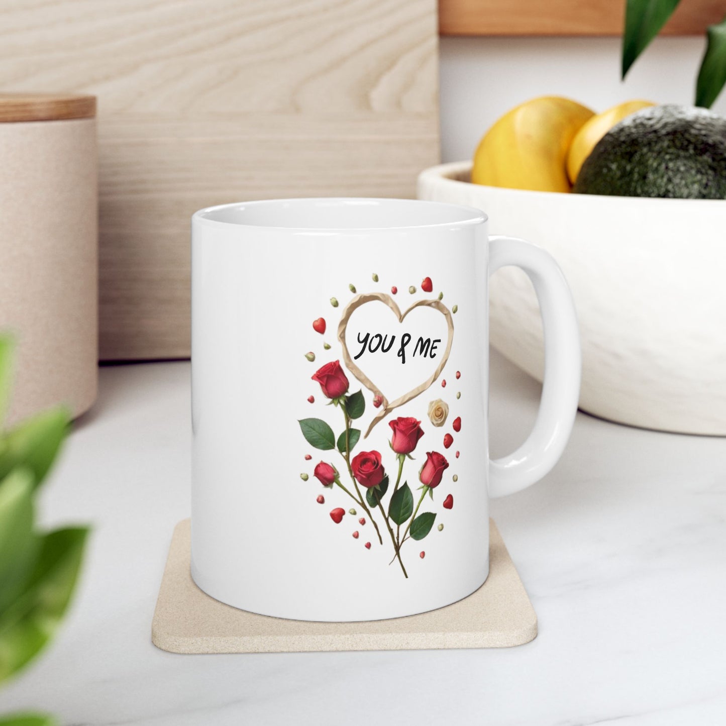 You And Me Love Mugs, Romantic Couples Love Gift