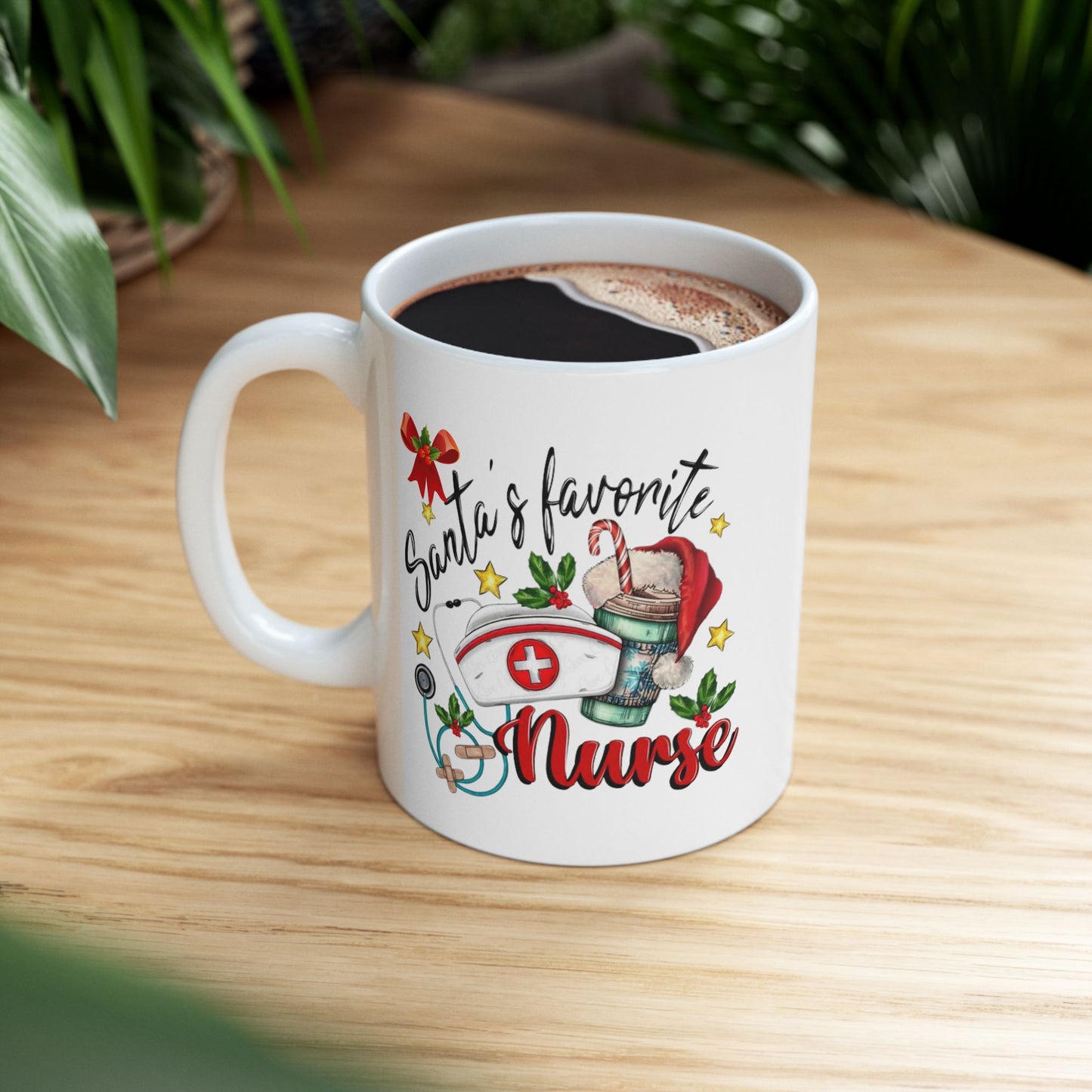 Santa's Favorite Nurse Mugs