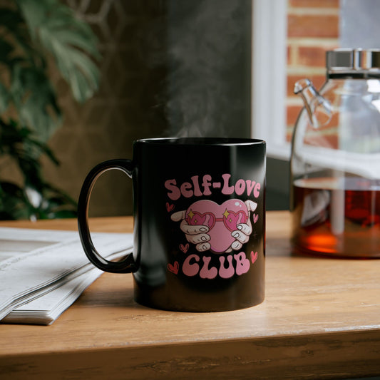 Self Love Club Retro Mugs, Funny Valentines Day Gift