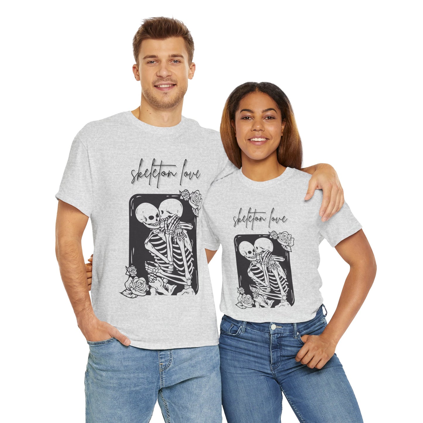 Skeleton Love Tshirt, Halloween Party Skeleton Shirt, Halloween Fall Gift, Funny Skeleton Tee, , Skeleton Funny Tshirt, Family Love Funny Tee