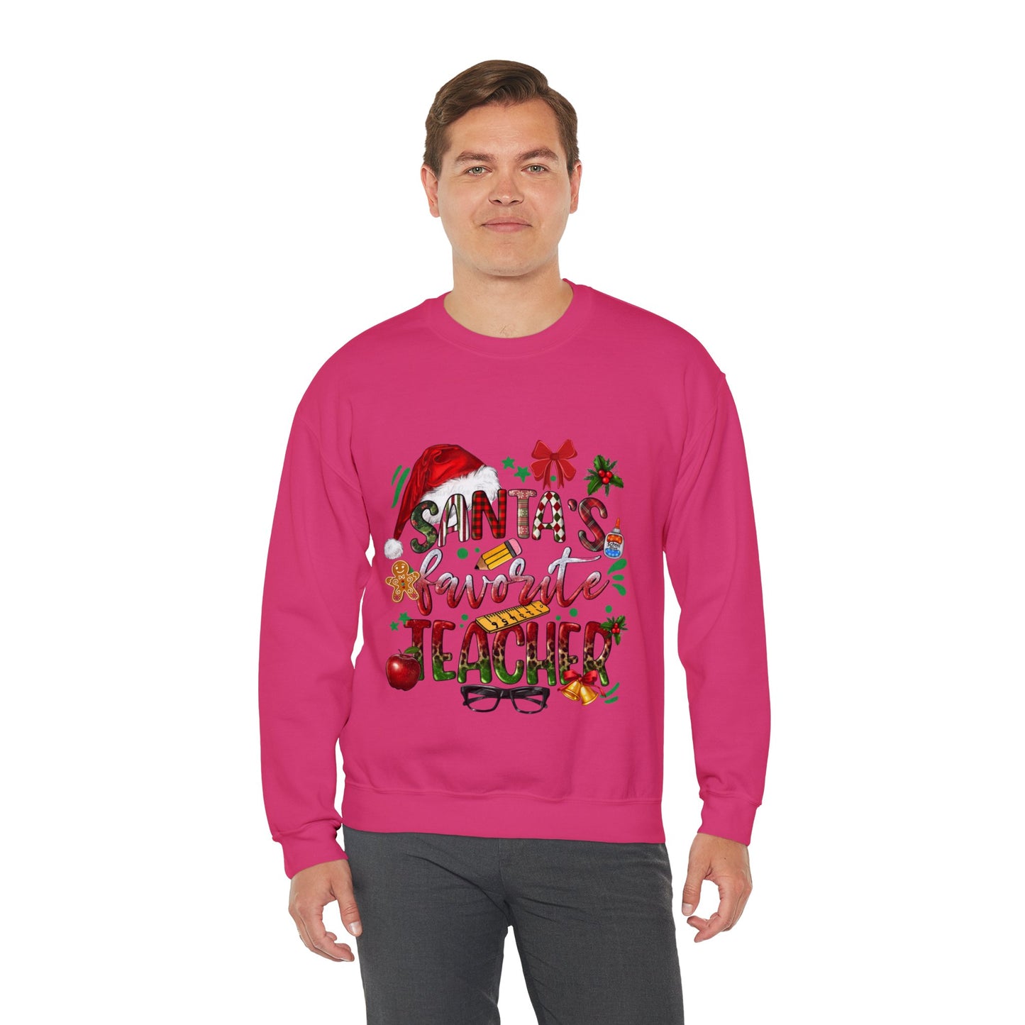 Santa's Favorite Teacher Christmas Sweatshirt