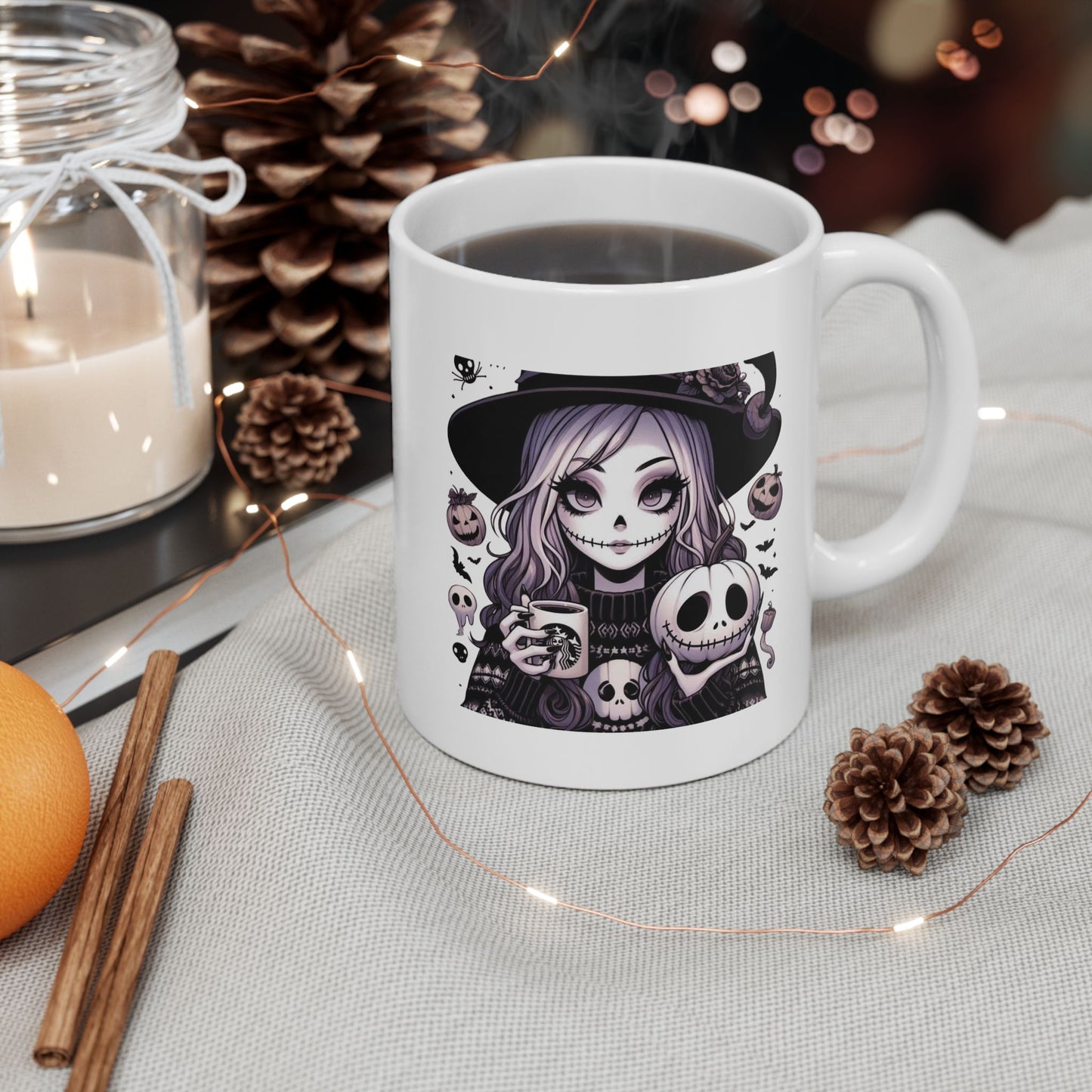 Halloween Girl Mugs, Girl Ghost Mugs