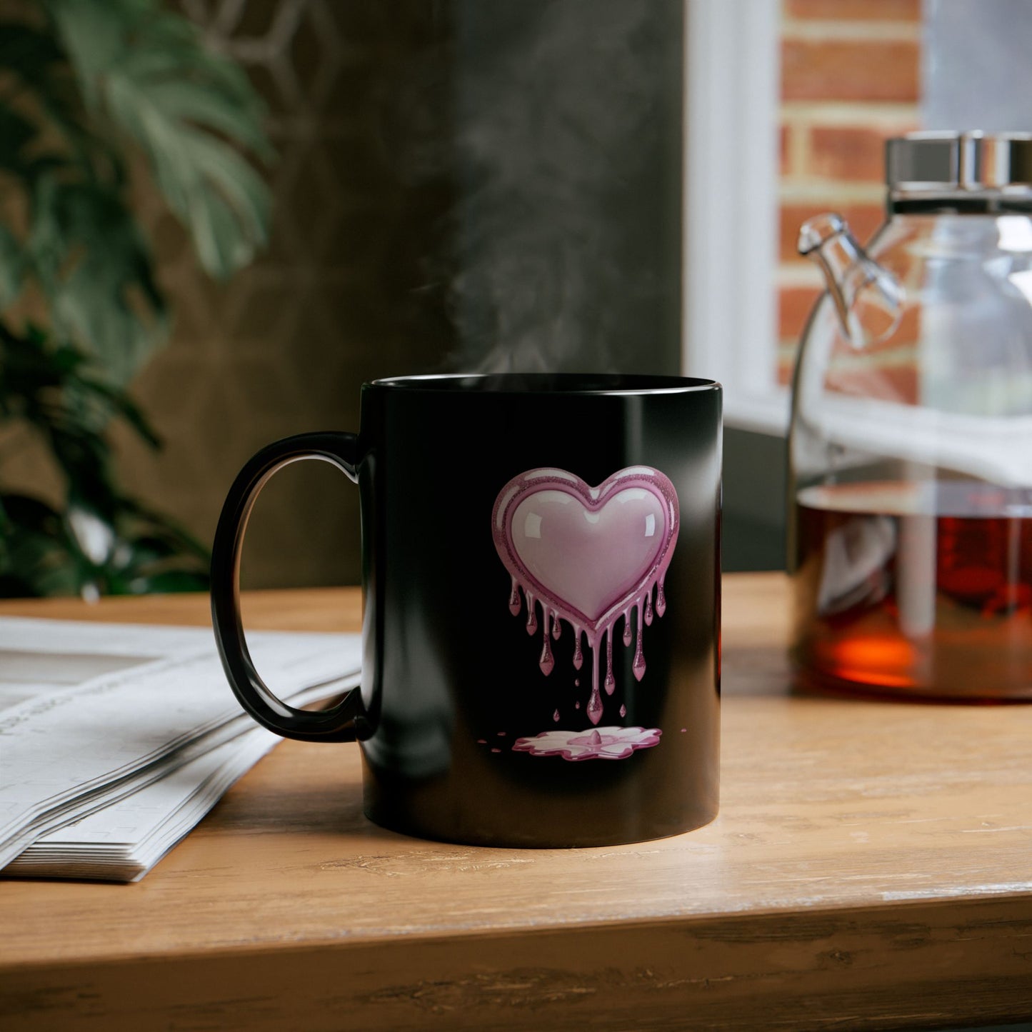 Drippy Heart Valentines Day Mugs, My Heart Valentines Day Gift