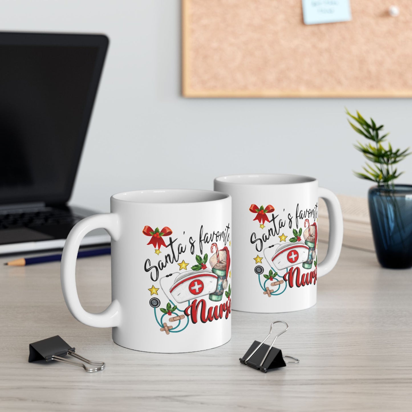 Santa's Favorite Nurse Mugs