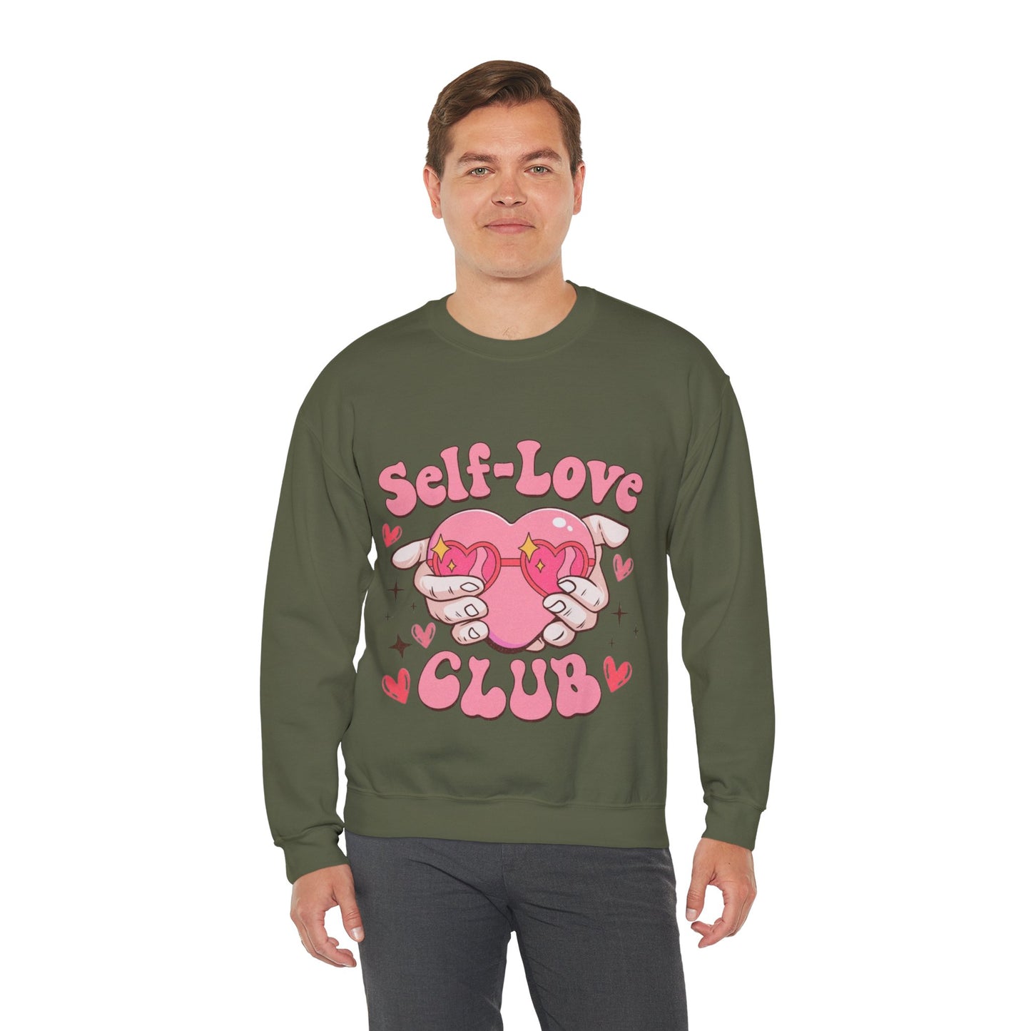 Self Love Club Retro Sweatshirt, Funny Valentines Day Gift