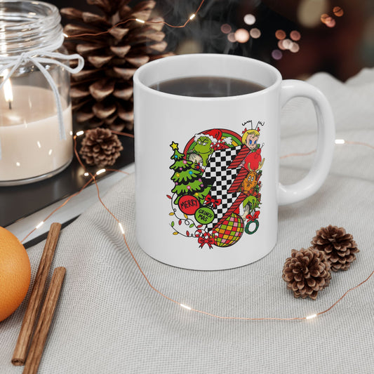 Merry Grinchmas Mugs, Disco Christmas Gift