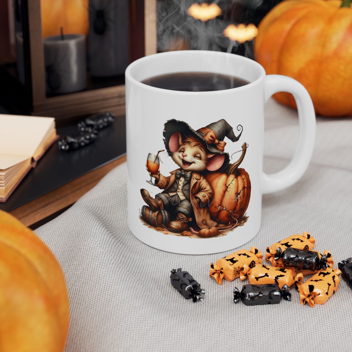 Funny Mouse Halloween Mugs